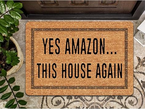 MELODADDY Funny Welcome Doormat for Indoor Entry 18"W x 30"L Front Door Novelty House Warming Gift