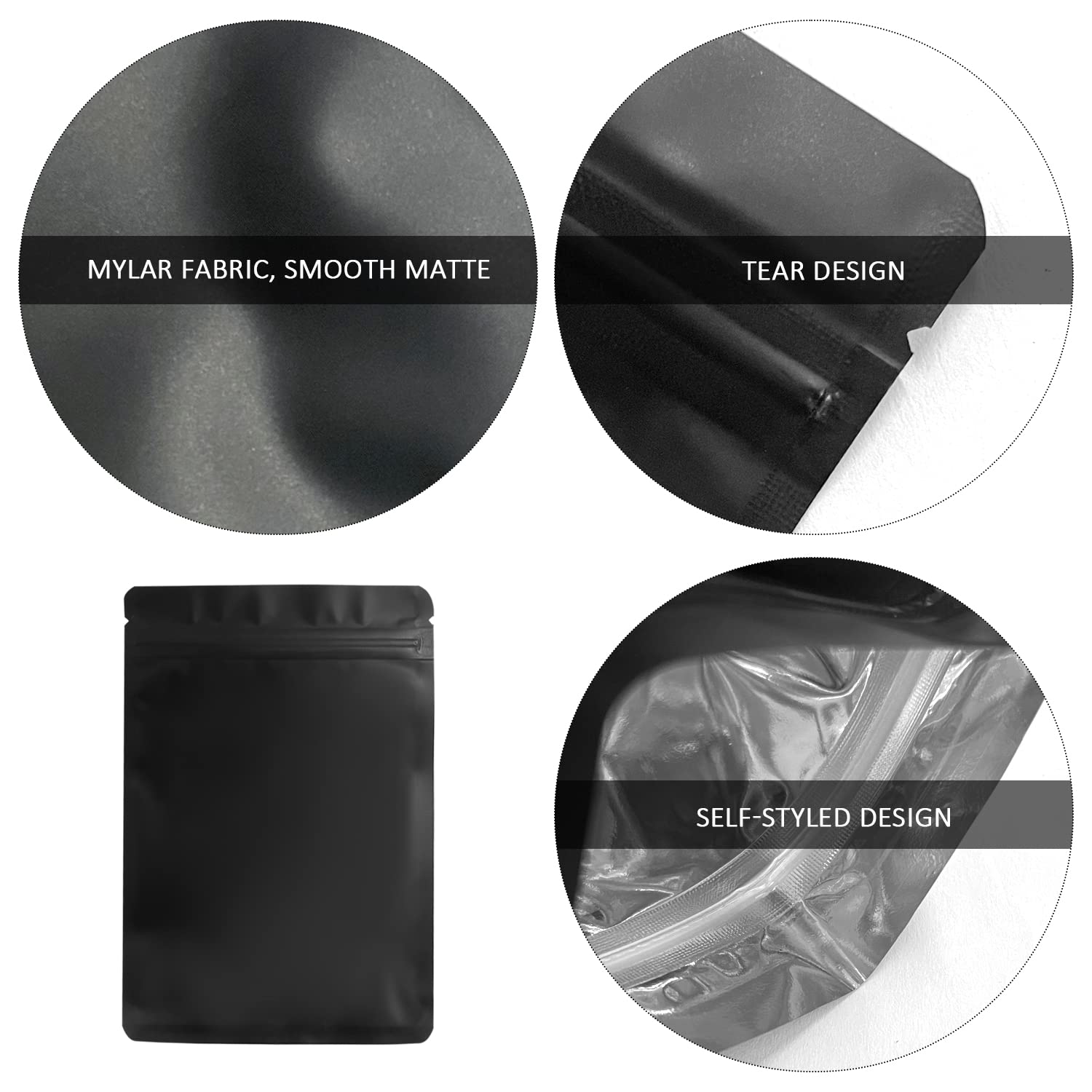 Sacs Holographiques Refermables En Aluminium, 10 Pièces, Emballage Laser Cosmétique, Sacs à Fermeture éclair Pour Le Stockage Des Aliments, Grains De