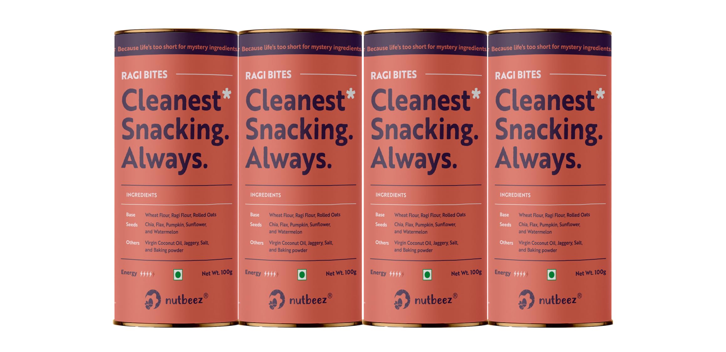 Ragi Bites | Pack of 4 (100gm each)| Handmade Biscuits| Very Less Sweet| Clean Guilt free Snacks | Freshly Baked | Goodness of Oats & Ragi | No Maida | Subah ki chai ka dost | Jaggery Biscuits| No Palm Oil (B0D5Y3G5JL) Amazon Price History, Amazon Price Tracker