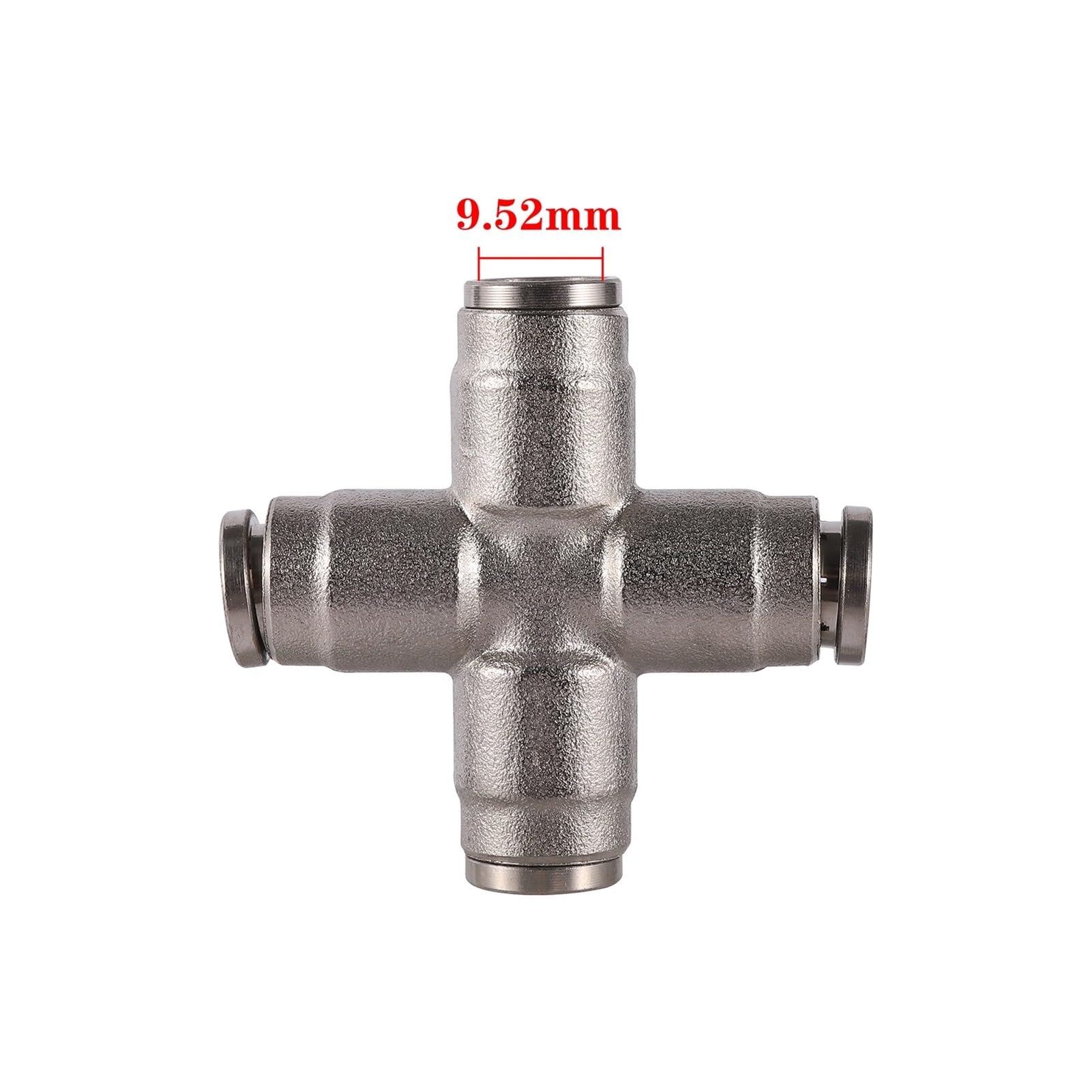 20 pezzi 3/8" Connettore rapido a innesto OD 9,52 mm Raccordo for tubi Raccordi for sistemi di irrigazione a nebulizzazione a pressione for giardinaggio e raffreddamento(4-way)