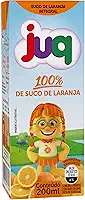 Suco JUQ 200 ML sem adiçao de açúcar e conservantes - Caixa com 24 unidades (Caixa 24 unid, Laranja Integral)