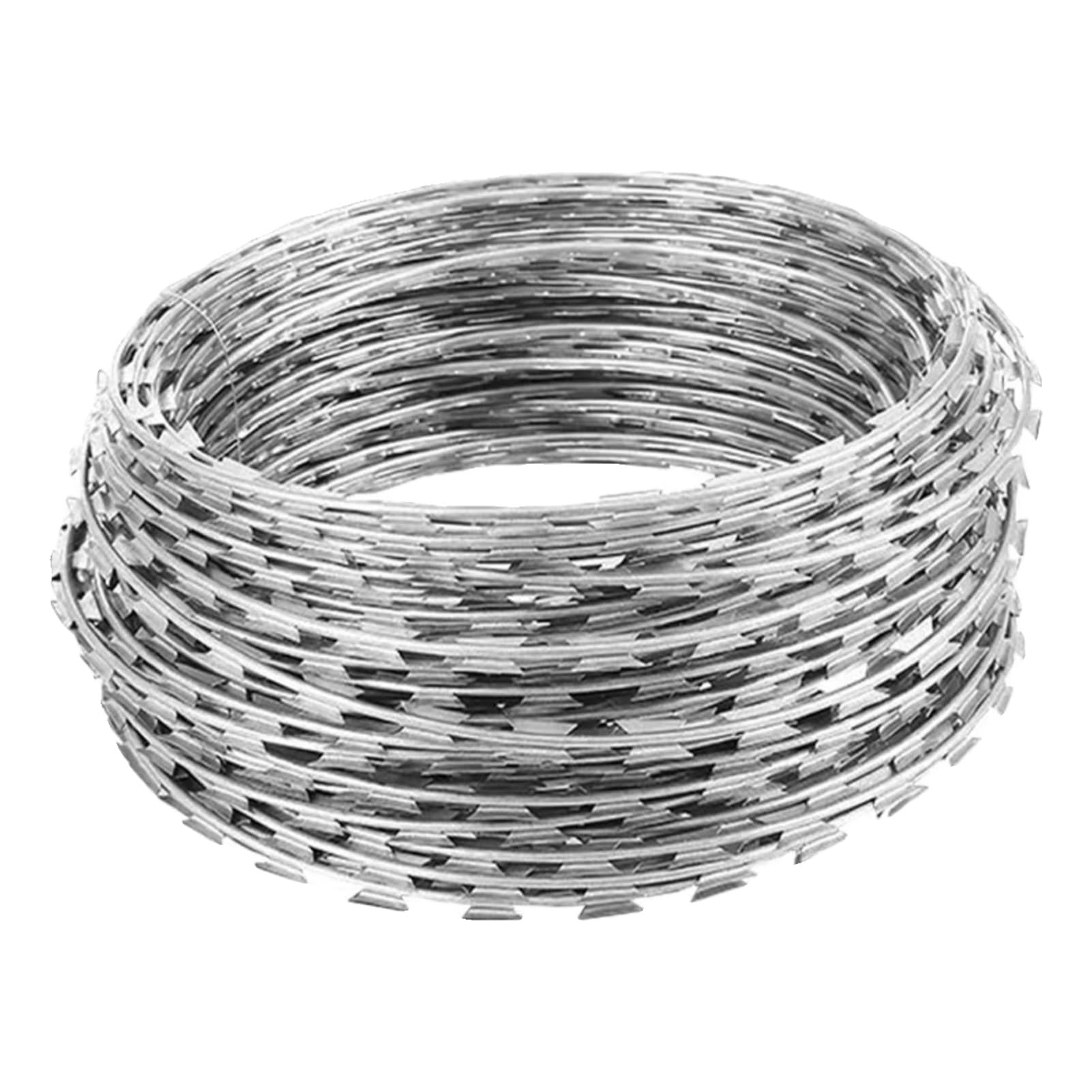 Fil barbelé acier inoxydable galvanisé sécurité jardins fermes cours 45cm 10m