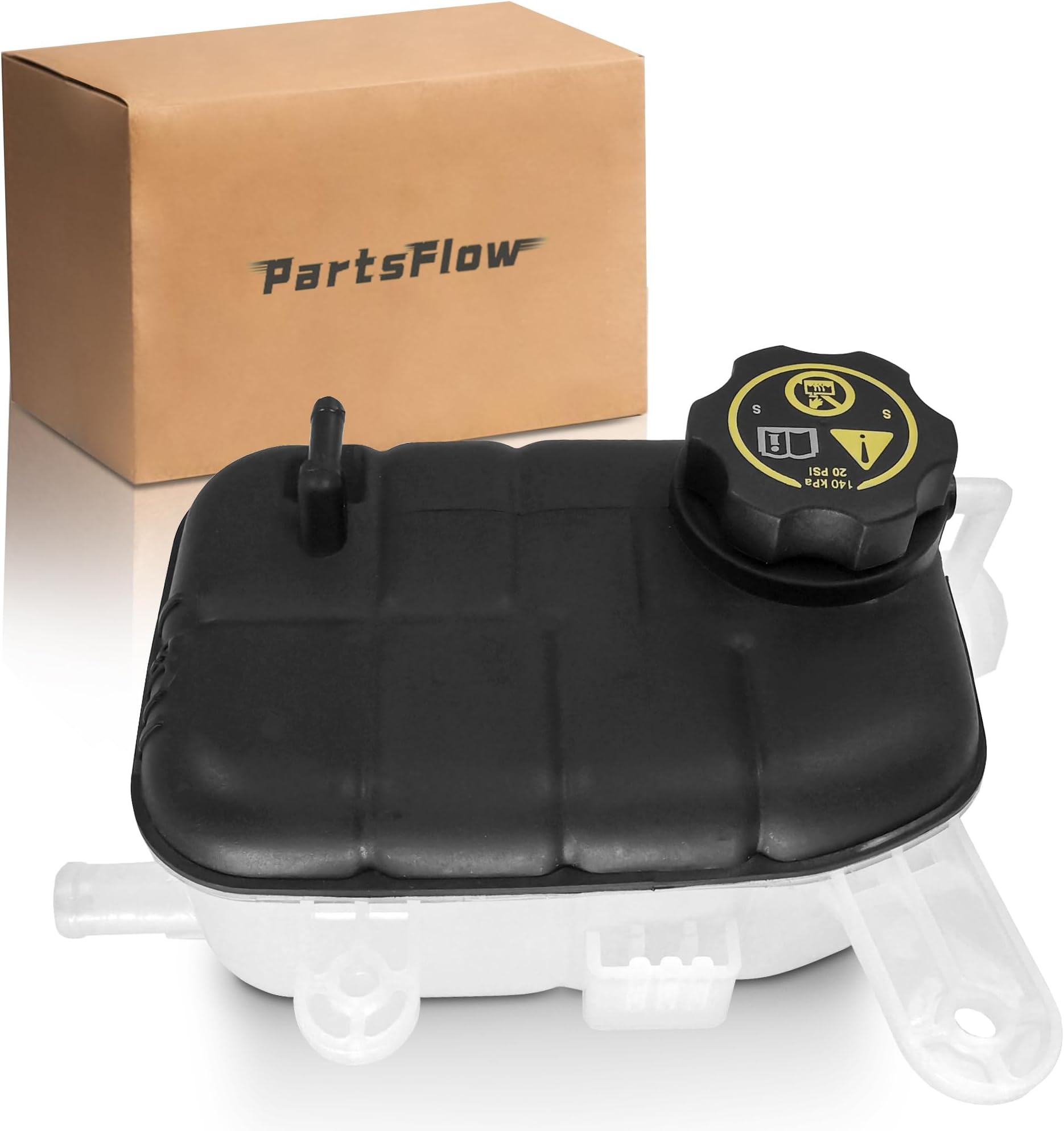 Front Engine Radiator Coolant Reservoir Tank W/Cap Compatible With 2013-2021 Buick Encore Chevrolet Trax 1.4L/1.8L 95380033 603-955
