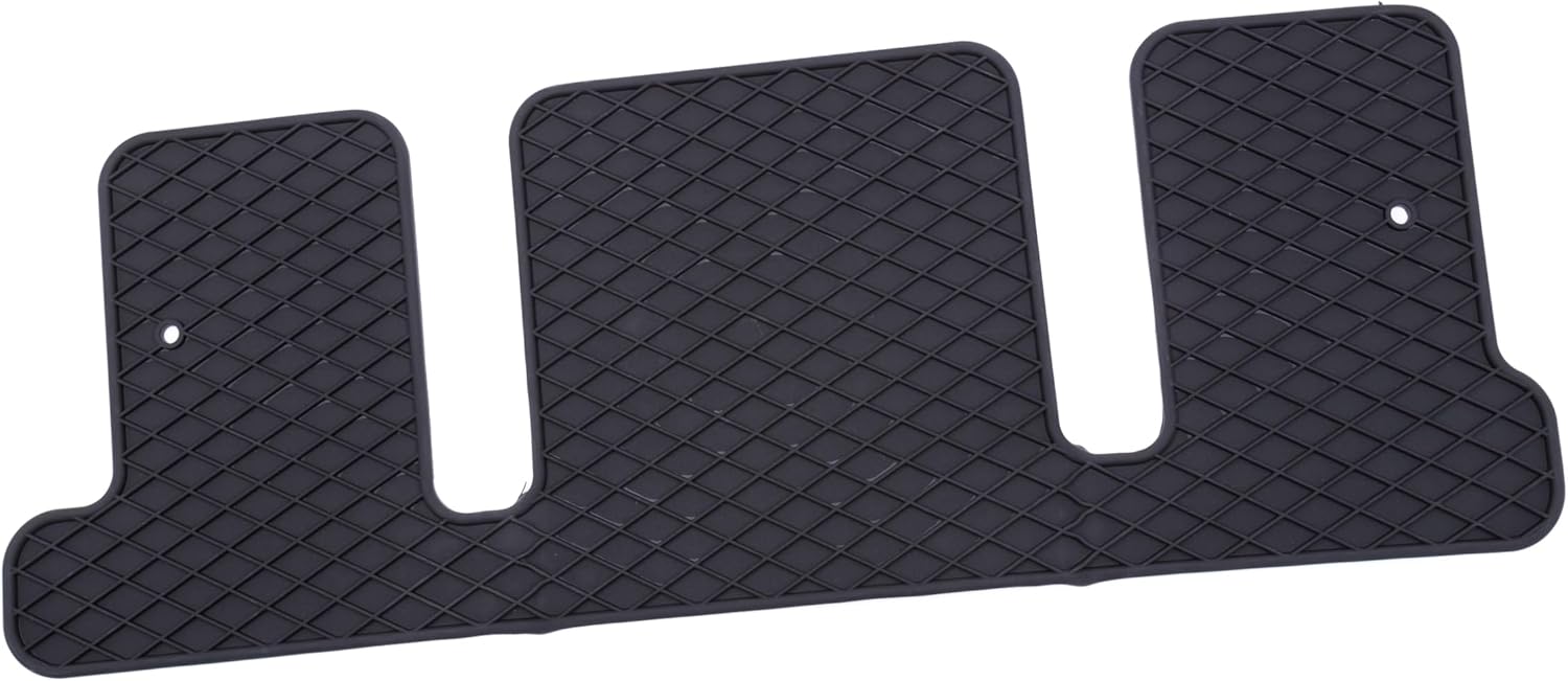 General Motors Accessories 22890503 Third-Row One-Piece Premium All-Weather Floor Mat in Titanium (For models with Second-Row Captain's Chairs)
