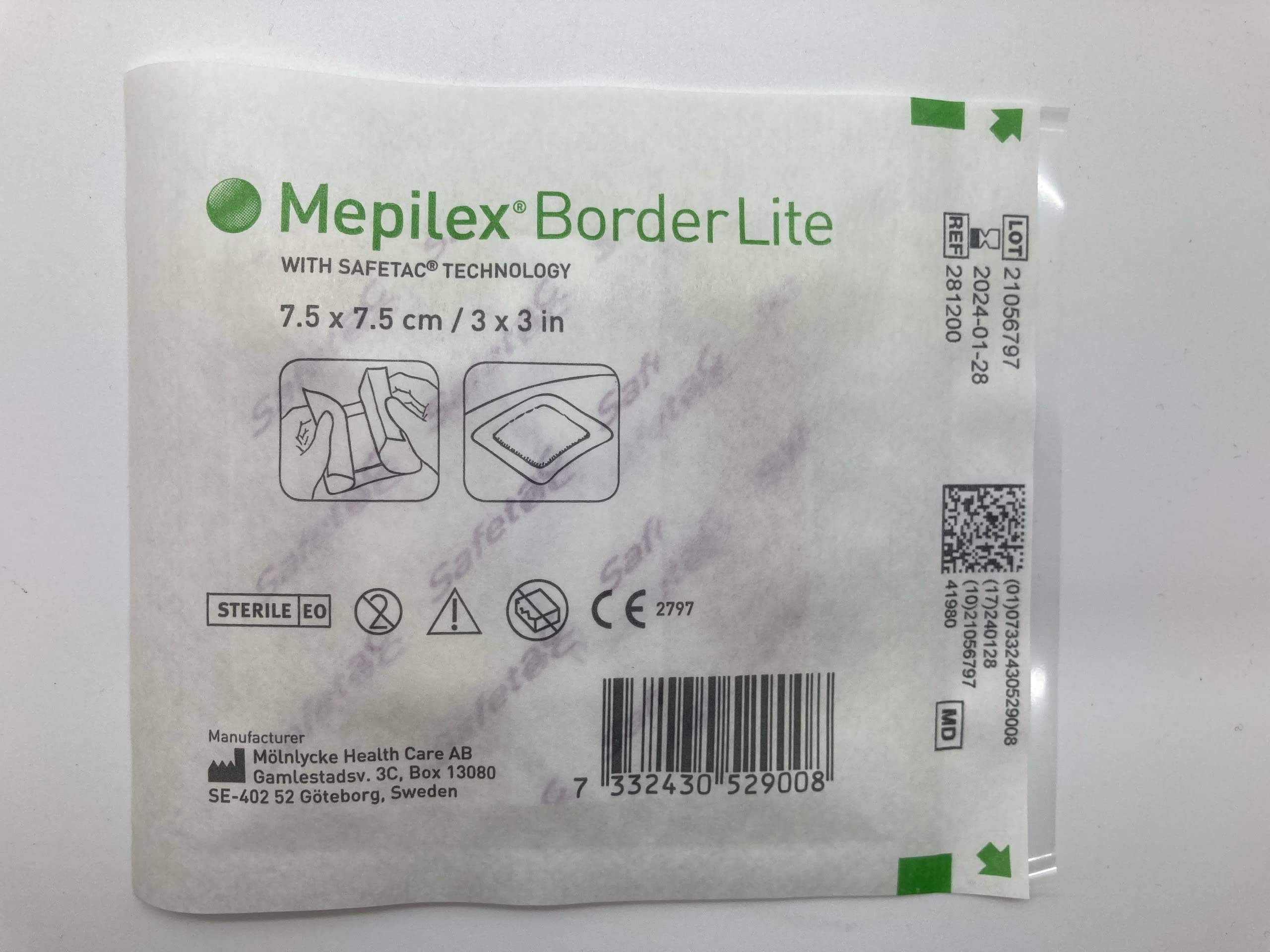 Lot De 3 Boîtes De Pansements Mepilex Border 14x15 Cm Safetac - Stériles - Expiration 03/2026+