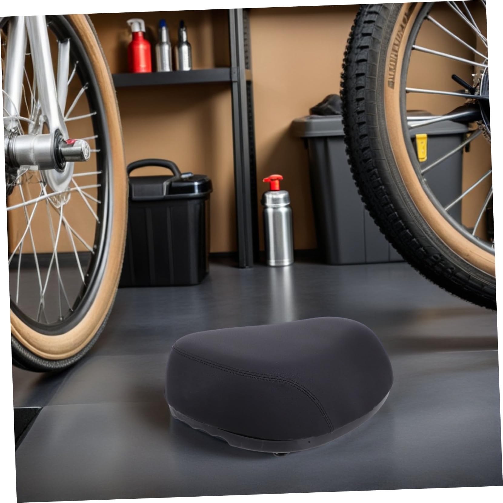 TOYANDONA Cuscino per Sella da Bicicletta e Antiscivolo, Seggiolino Comodo e Ammortizzante per Bici Elettriche e Mountain Bike, Protezione Robusta e Traspirante per Uomo e Donna
