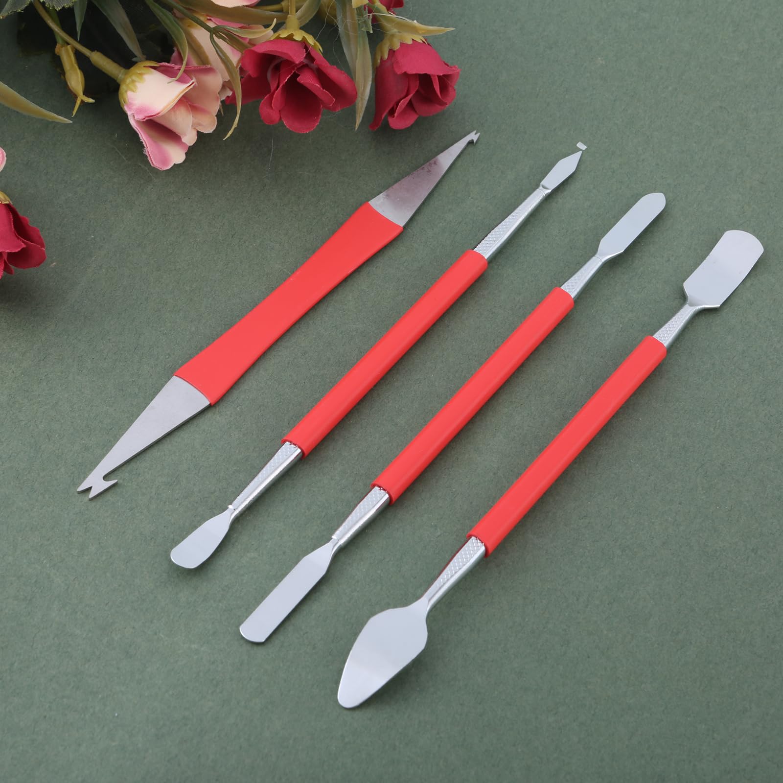 Holzblasinstrument Reparaturwerkzeug-Set for Holzblasinstrumente mit Federhaken, Tonpolster, Tastenabdeckungen, Schutzpinzette for Saxophon, Klarinette, Oboe, Flöte