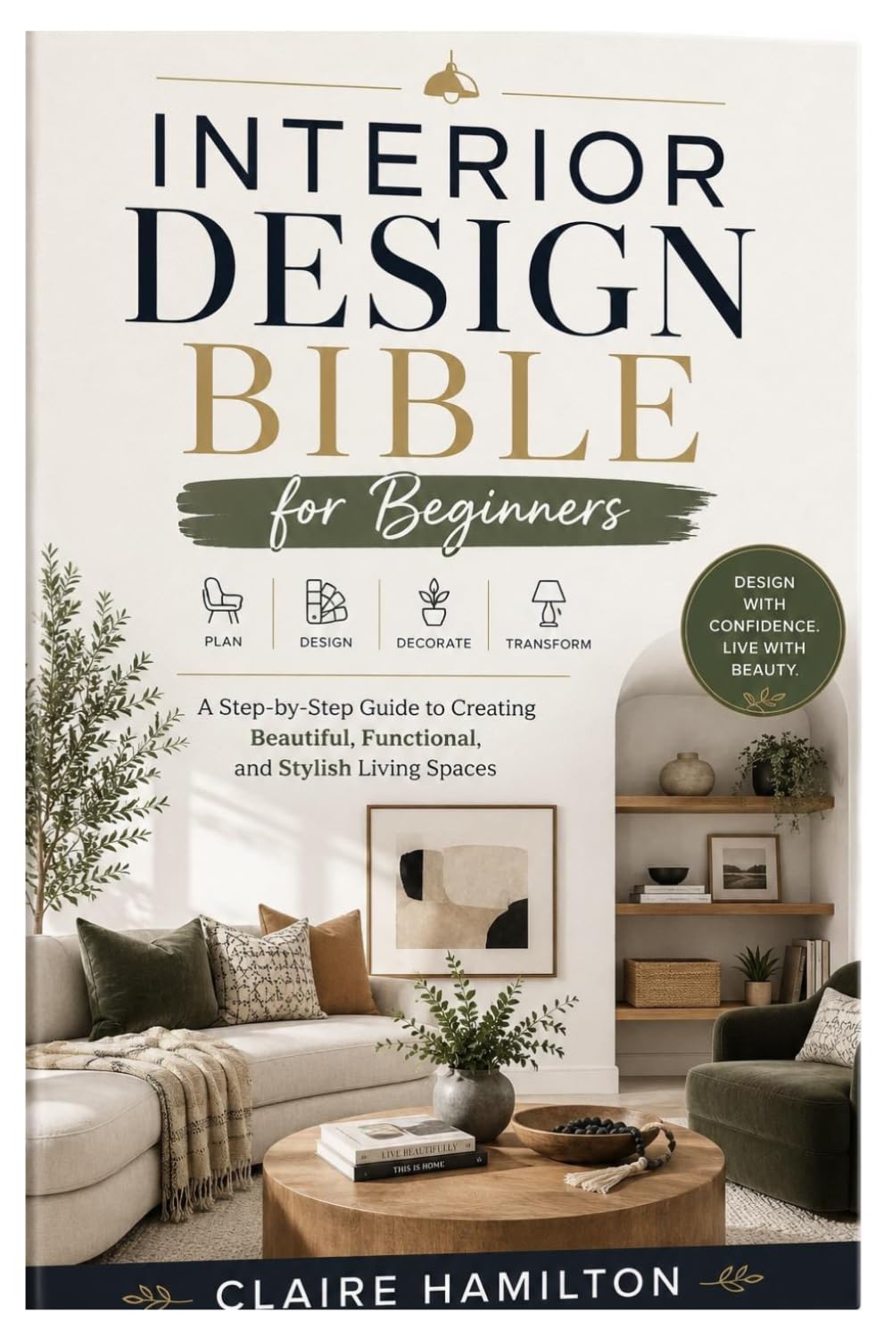 Interior Design Bible for Beginners: A Step-by-Step Guide to Creating Beautiful, Functional, and Stylish Living Spaces