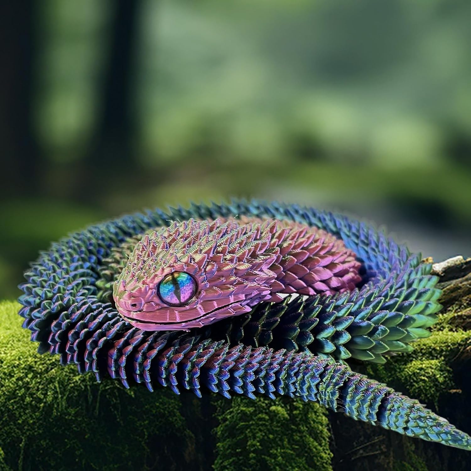 Amazon.co.jp: 3Dプリントされた動物-蛇毒蛇、24インチ サプライズ