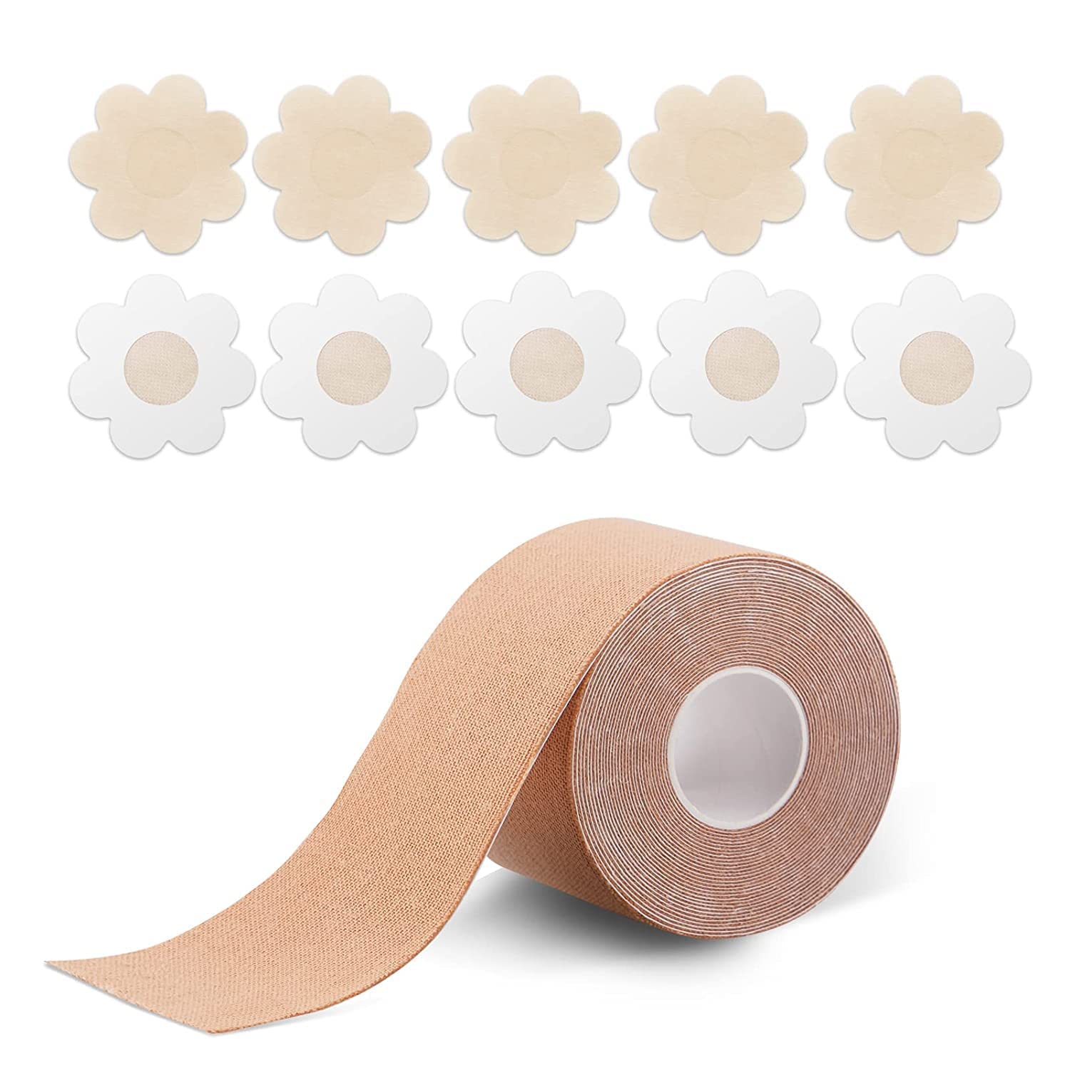 Boob tape roll, breast uplift tape, 5-metre multipurpose Body Tape for Women Push Up & Lifting Breast, no show bra, skin friendly adhesive (Boob Tap)-image-41