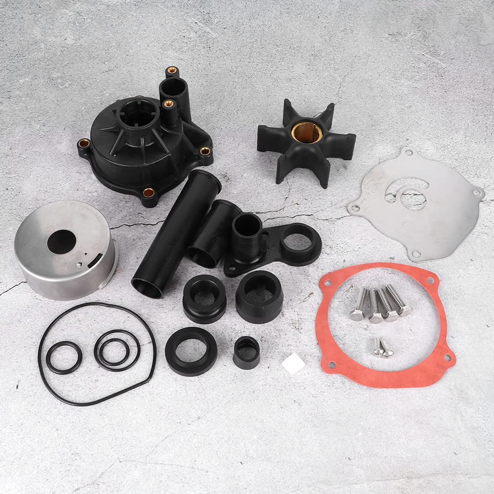 SIXRUN Kit di Riparazione Girante Pompa Acqua, Nylon Ad Alte Prestazioni per Motori Fuoribordo e 75-250 CV