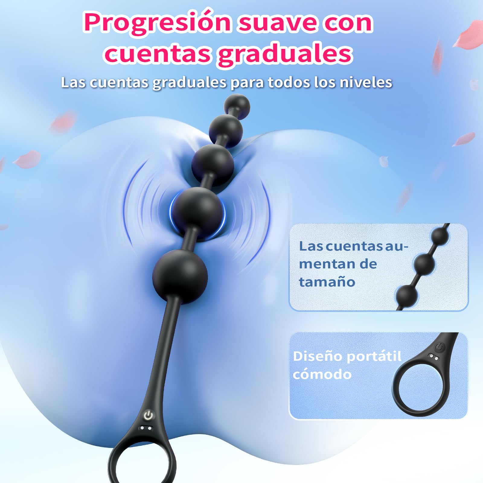 Juguetes Eróticos Sexuales Hombre Bolas Anales - Vibradorador Consoladores Plug Anal para Mujer Pareja Sexuales con 9 Modos de Vibración,APP Anillo Eroticos Dilatador Estimulador Prostata Gay Sex Toys