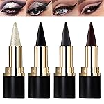Miss Rose M 4 Colors Gel Eyeliner Set, Eyeliner Pencils, delineador de ojos contra el agua, Easy to Use, Eye Makeup for Women (4 Colors)