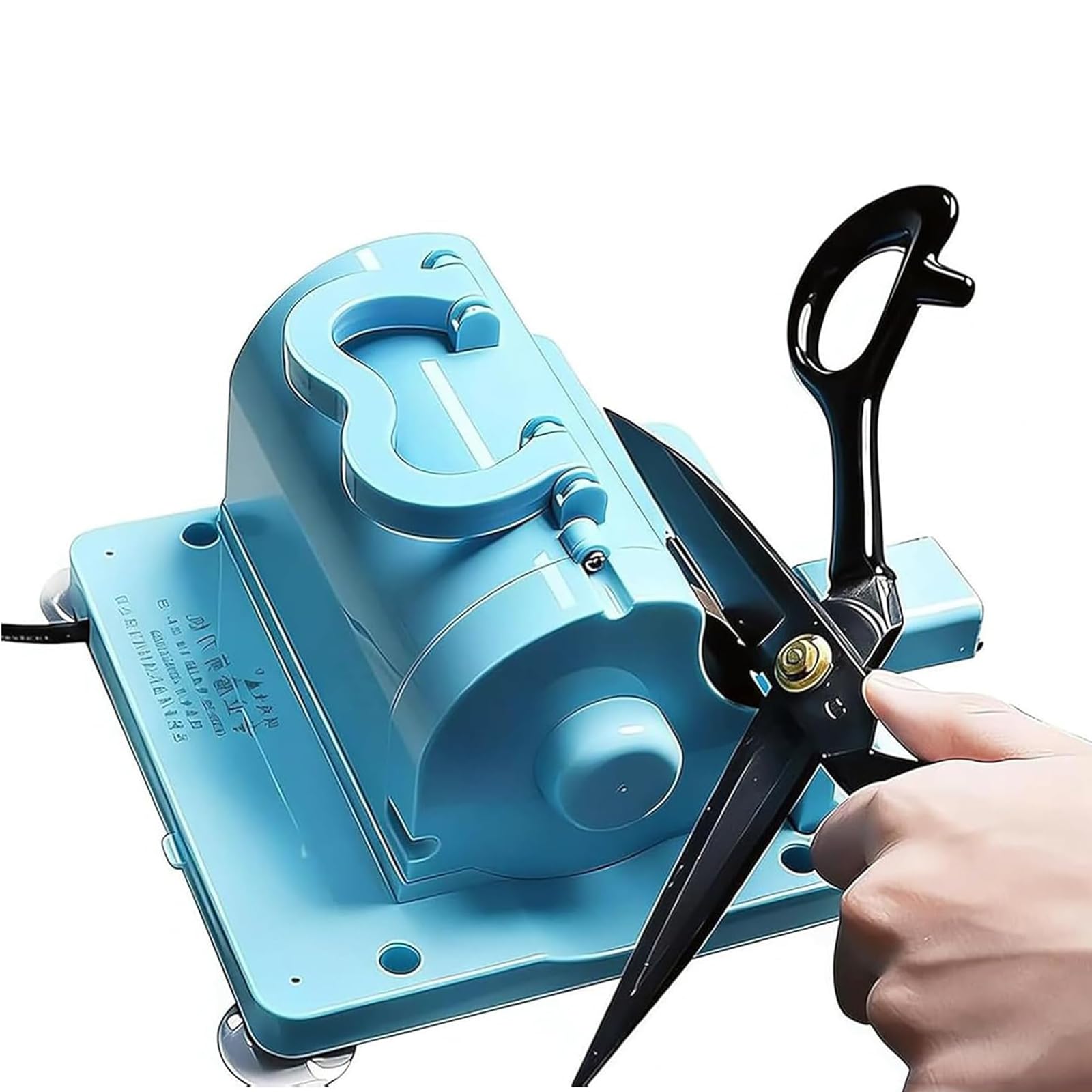 Affilacoltelli Elettrico, Affilatrice Forbici Professionale da 4500 Giri/min con Mola Diamantata, 4500 Giri/min e Base di Aspirazione Stabile, per Cesoie per Tessuti Forbici Artigianali