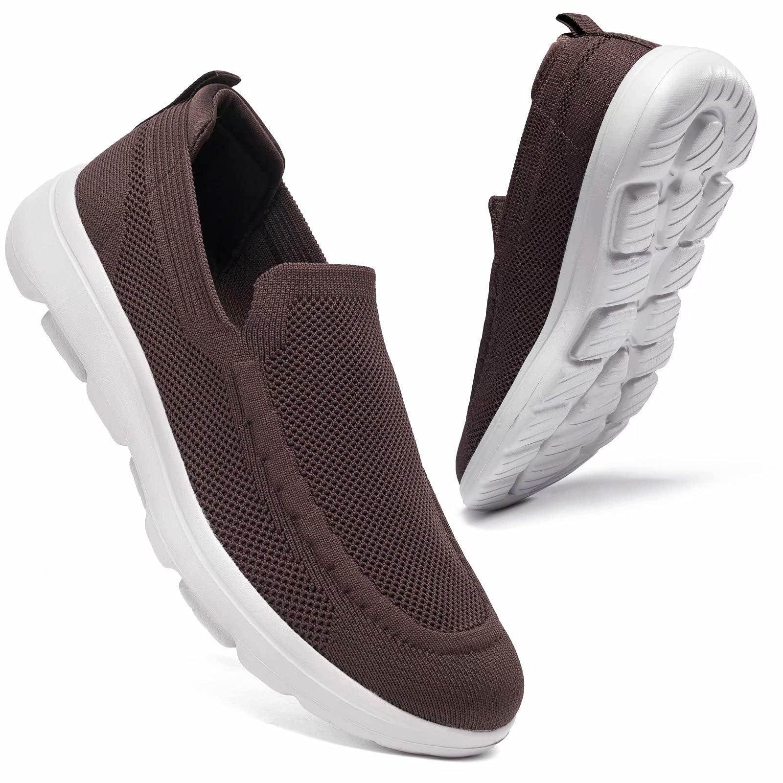 konhill Damen Slip On Sneaker atmungsaktiven Trainers Komfor