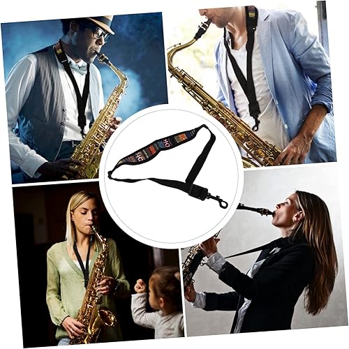 Miniatura 8 de ibasenice 1pc Saxophone Strap Sax Shoulder Strap Saxophone Harness Kids Saxophone Neck Strap Saxophone Belt Leather Watch Bands Musical Instrument