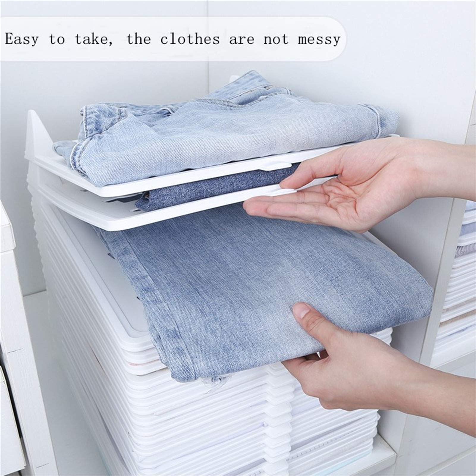 BEDSETS Organizador de camiseta, antiarrugas, bolsa de almacenamiento para camisas, a prueba de humedad y a prueba de humedad, para la mayoría de suéteres suéteres pantalones cortos finos y medianos