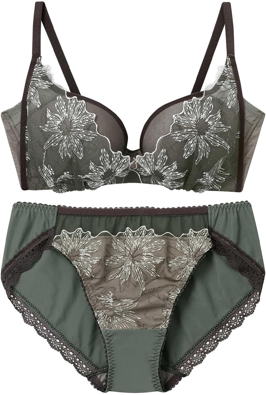 [アンフィ] ノンワイヤーブラ 谷間をメイク カップがバストにフィット 【BRAGENIC ブラジェニック ぴたっとフィットタイプ】