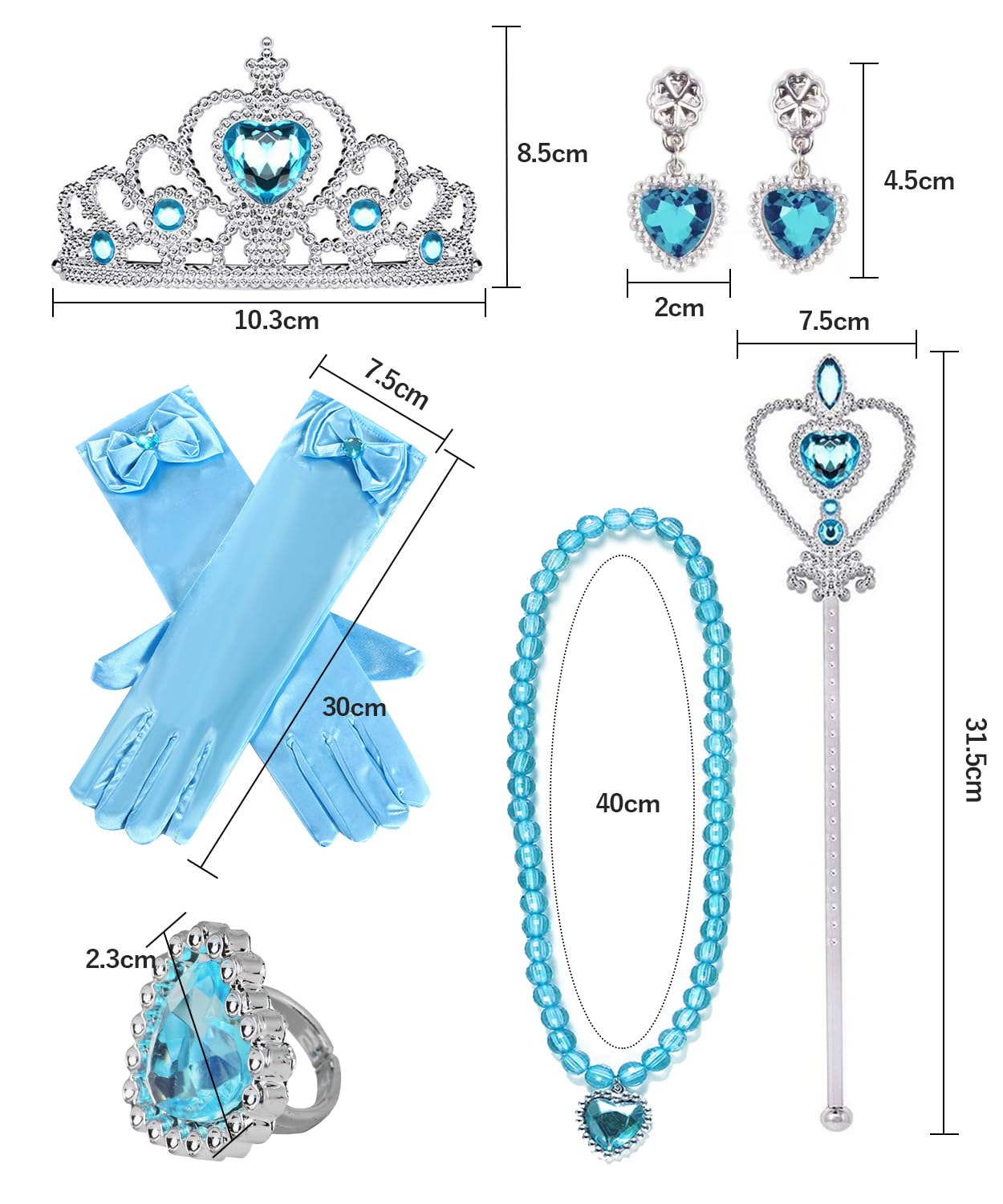 Amazon.co.jp: [DFsucces] プリンセス アクセサリー 6点セット 