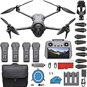 DJI Mavic 4 Pro Drone Ultimate 4-Battery Bundle - 6K/60fps HDR, 100MP, 51-Min Flight Time, 18.6-Mile Range - Includes 4 Intelligent Flight Batteries, 128GB SD Card, Landing Pad &amp; Pilot Kit