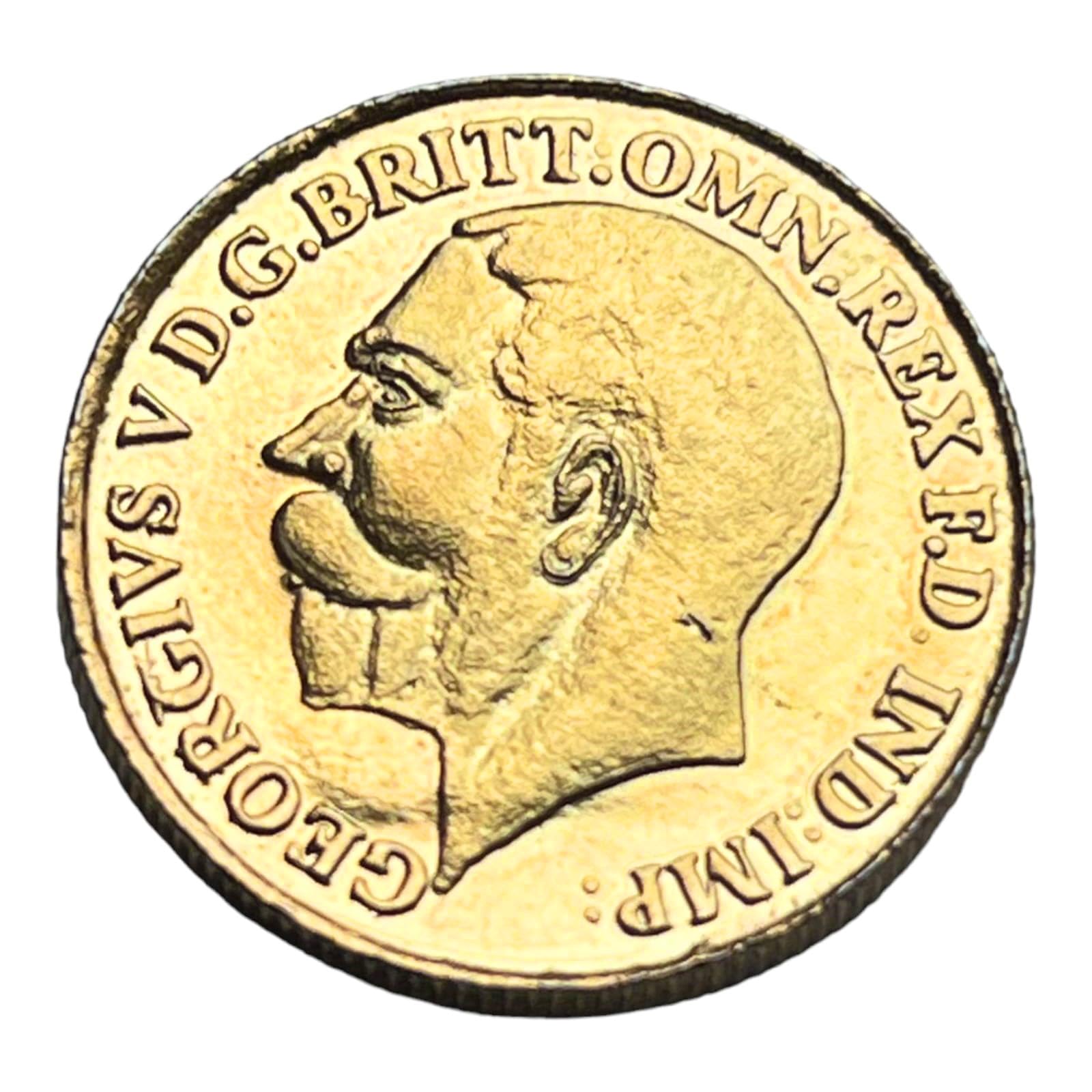 LBV 24kt Gold Plated Ginni of King George V D.G. British Coin for Shadi Shagun Wedding Marriage Gift