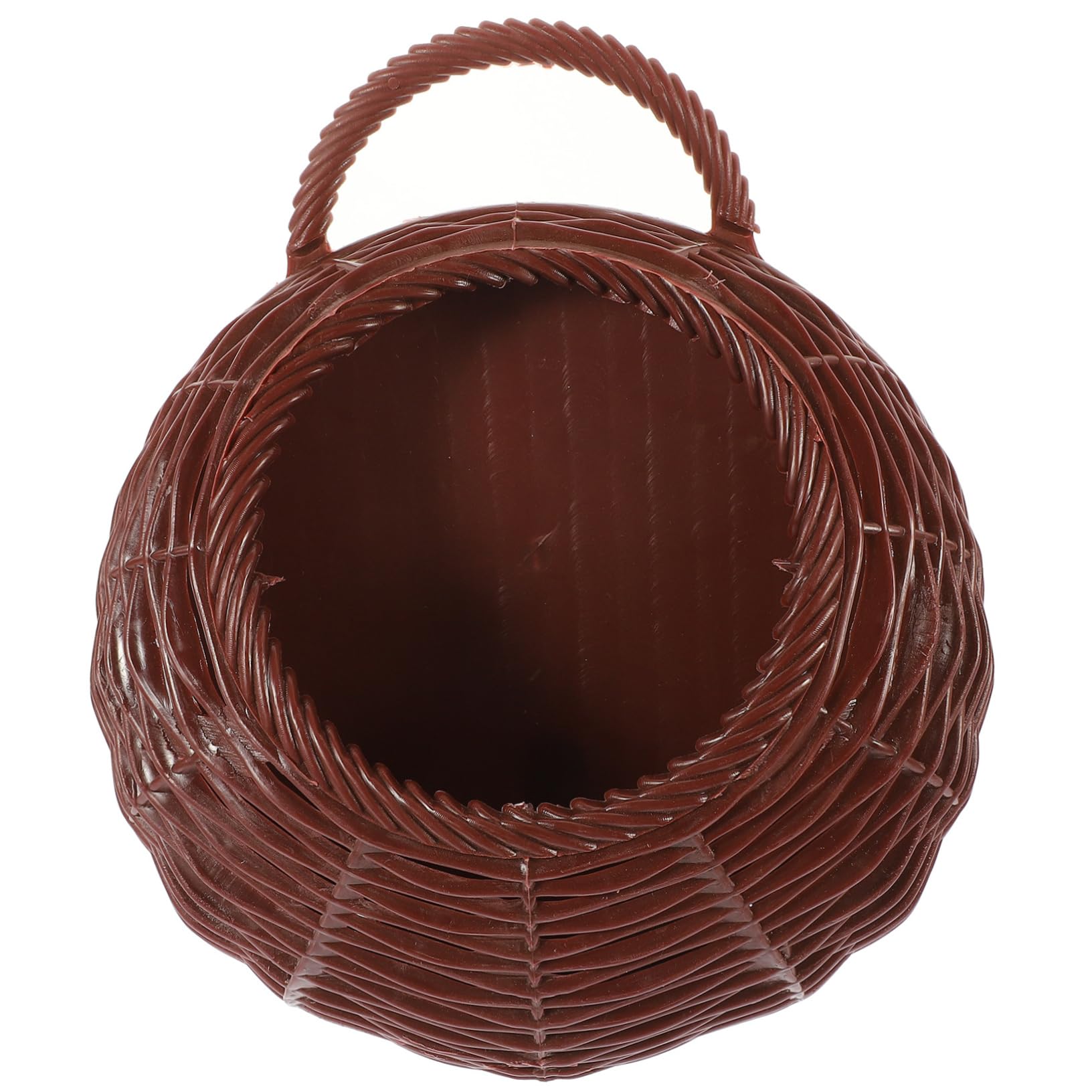 VICASKY 3pezzi Cesto Da Appendere Plastica Imitazione Intrecciata Per Fiori Decorazione Murale Per Casa Giardino e Balcone Stile Pastorale e Leggero