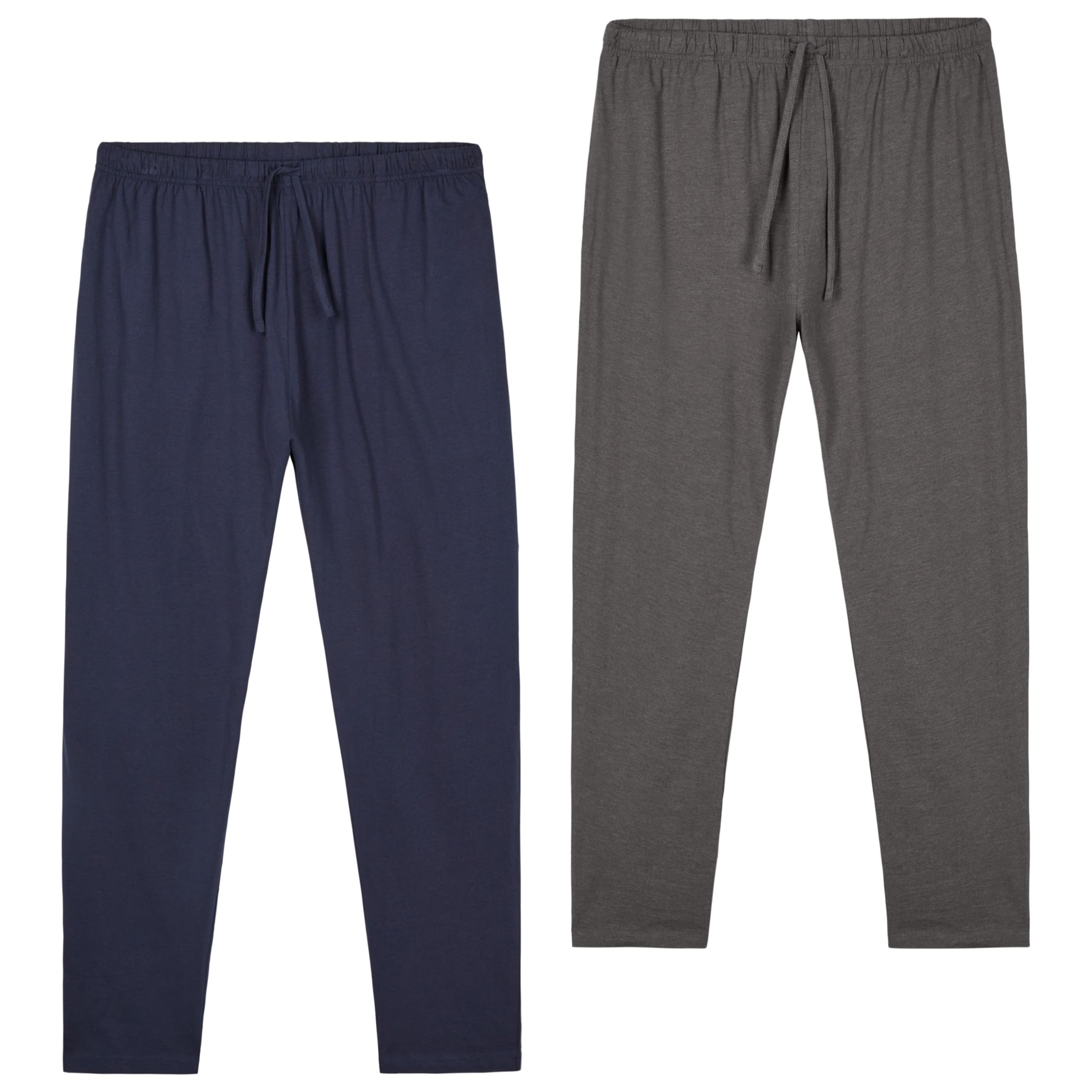 CityComfort Mens Pyjama Bottoms - Jersey Lounge Pants with Pockets, Pack of 2OEKO-TEX STANDARD 100