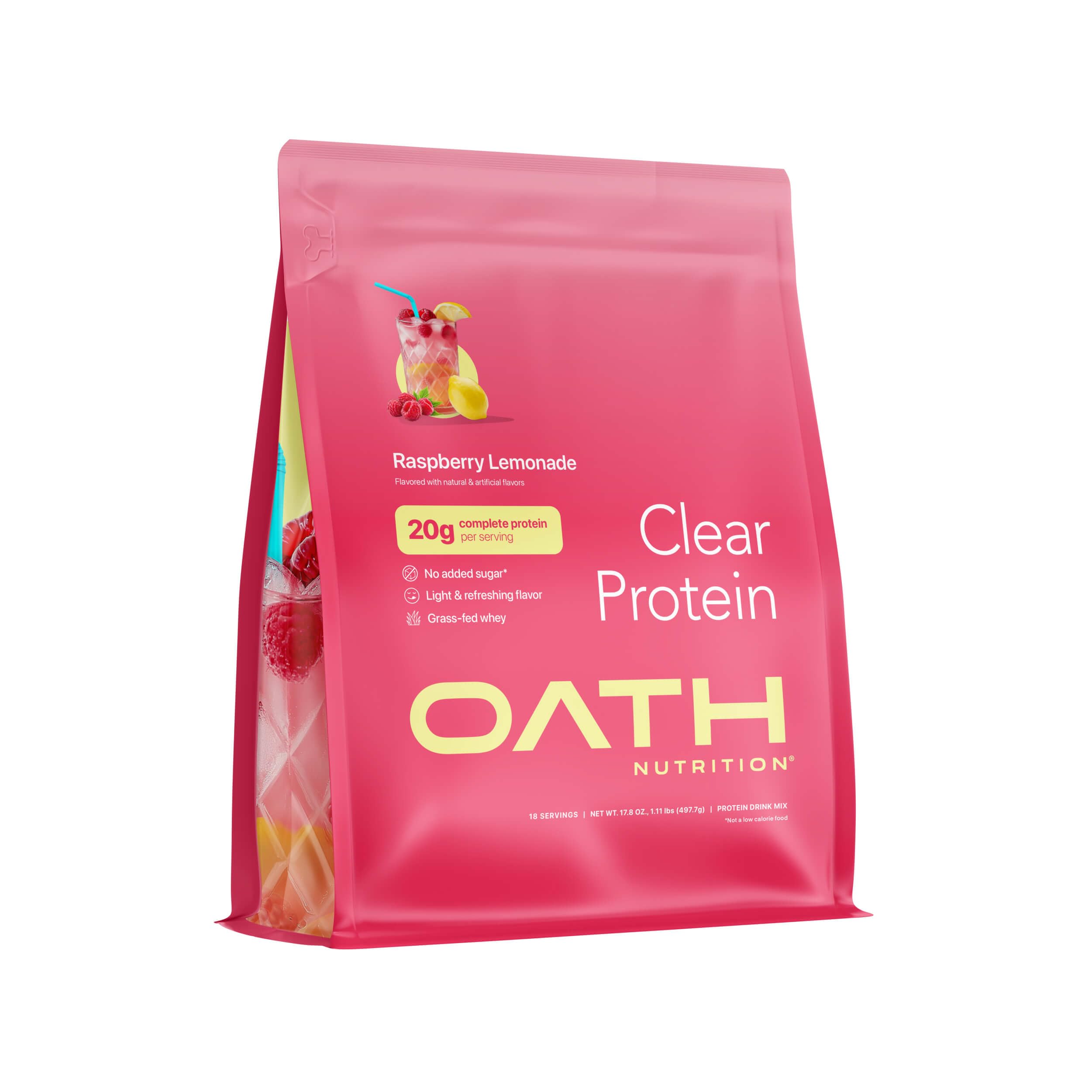 Oath Nutrition Clear Whey Isolate Raspberry Lemonade