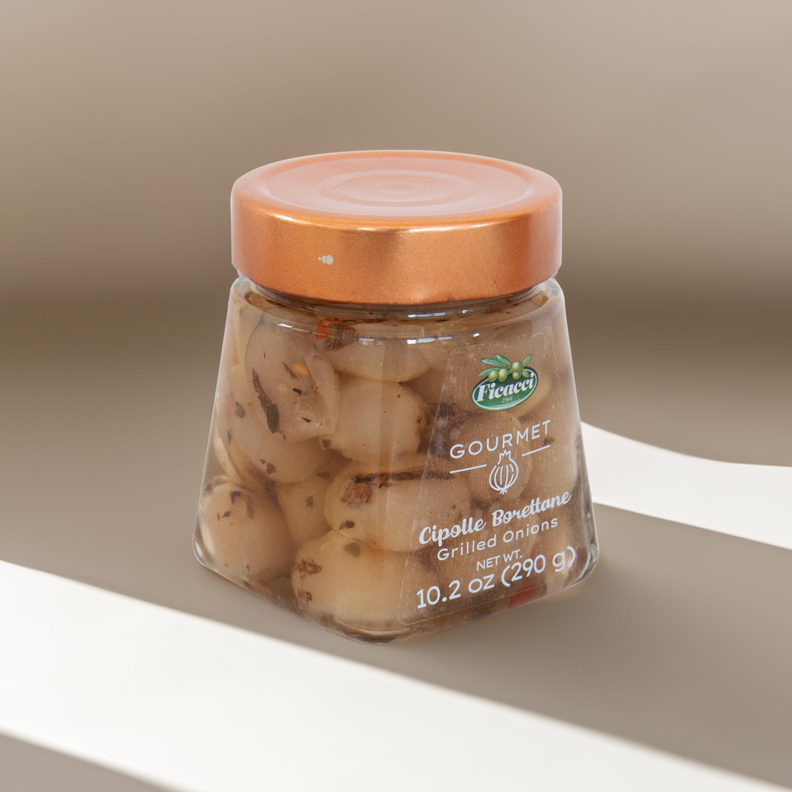 Ficacci - Selezione Antipasti Gourmet - Antipasti Bianchi (Carciofi, Cipolle, Funghi) 3X290g (870g)