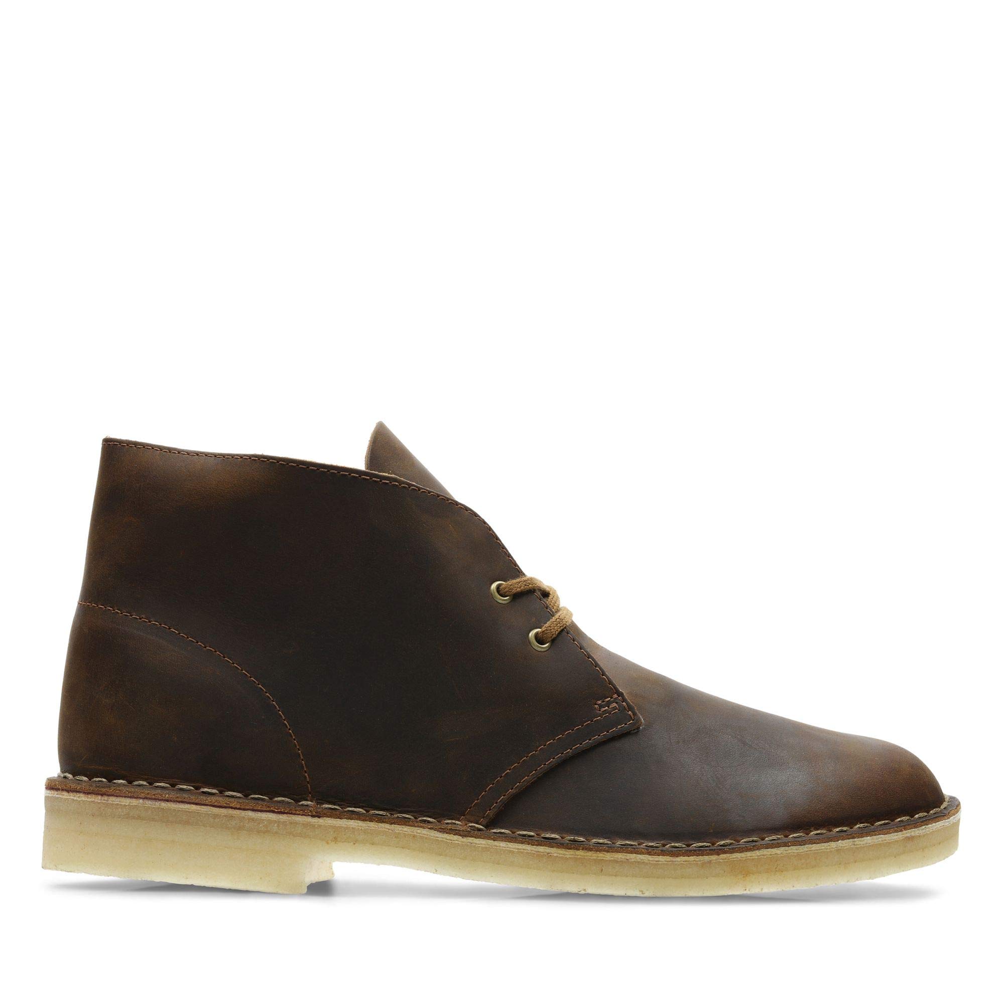 CLARKS Men's Desert Boot Chukka Boot, Black Leather, 13 M US