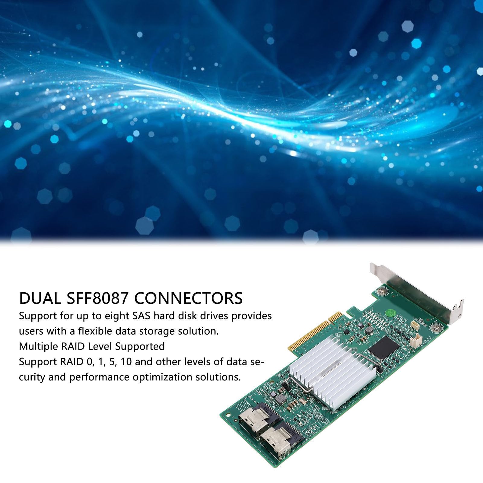 Tarjeta Controladora de Almacenamiento, PCI-E X8 Dual SFF8087