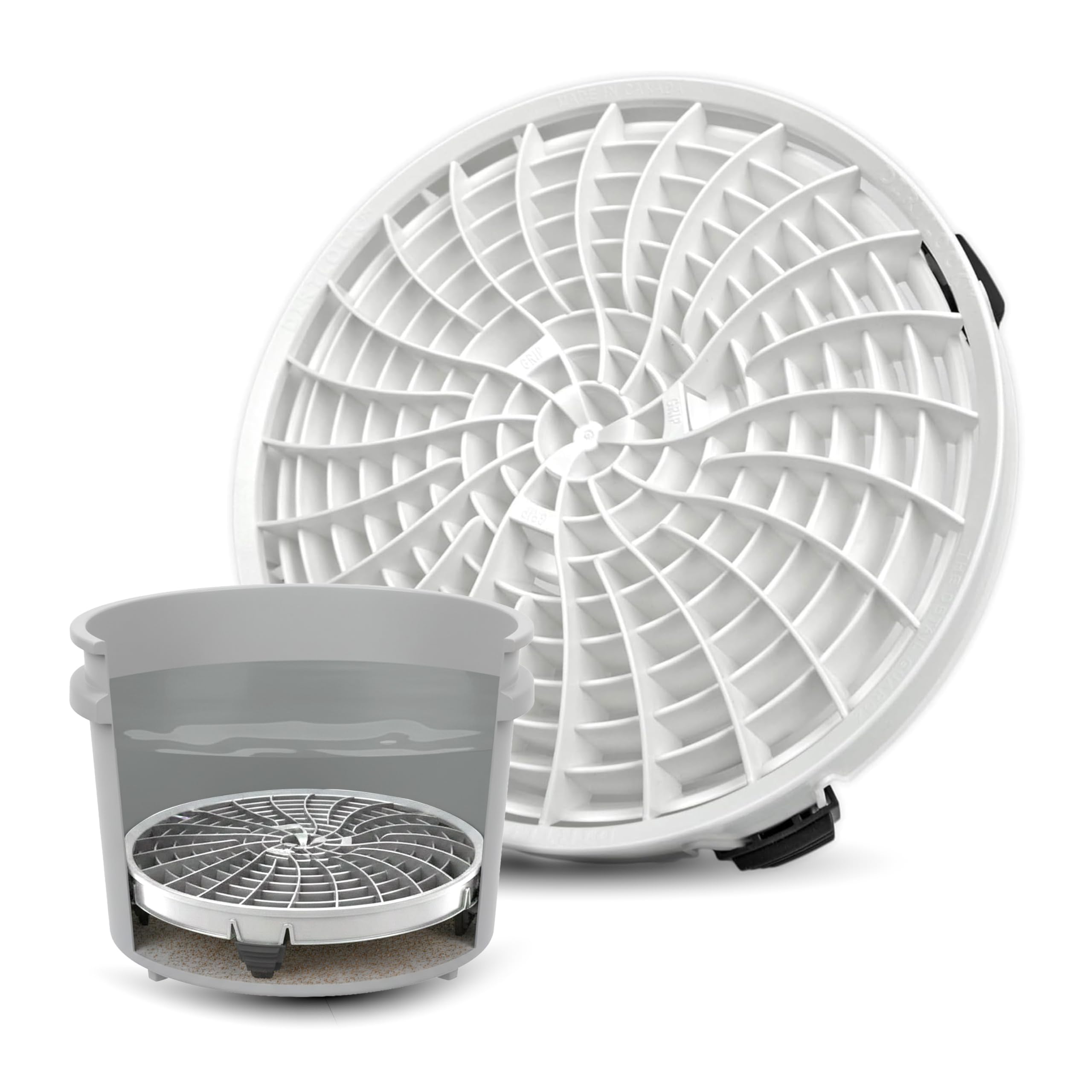 DETAIL GUARDZ The Dirt Lock Car Wash Bucket Insert (White)