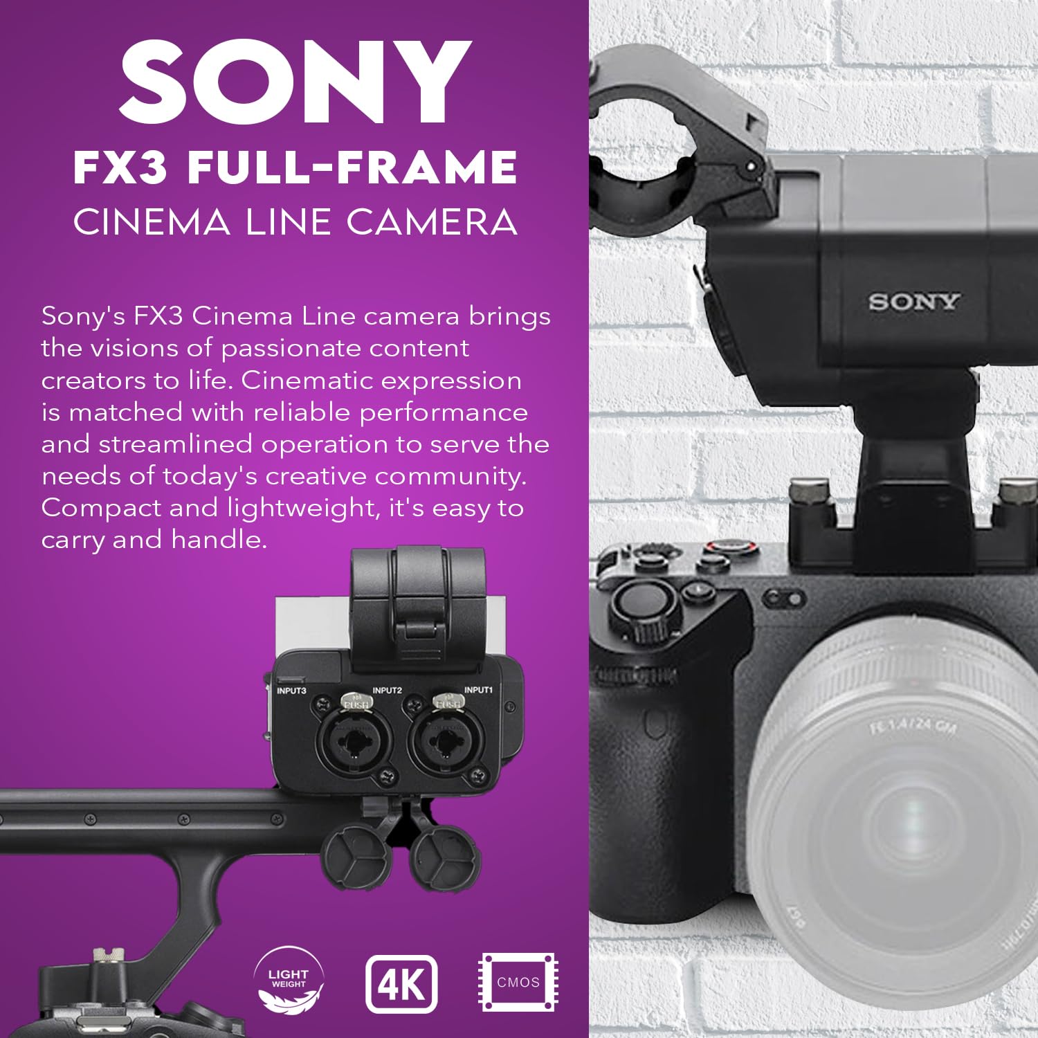 Amazon.com : Sony Alpha FX3 Full-Frame Cinema Line Camera Bundle Amazon.com : Sony Alpha FX3 Full-Frame Cinema Line Camera Bundle