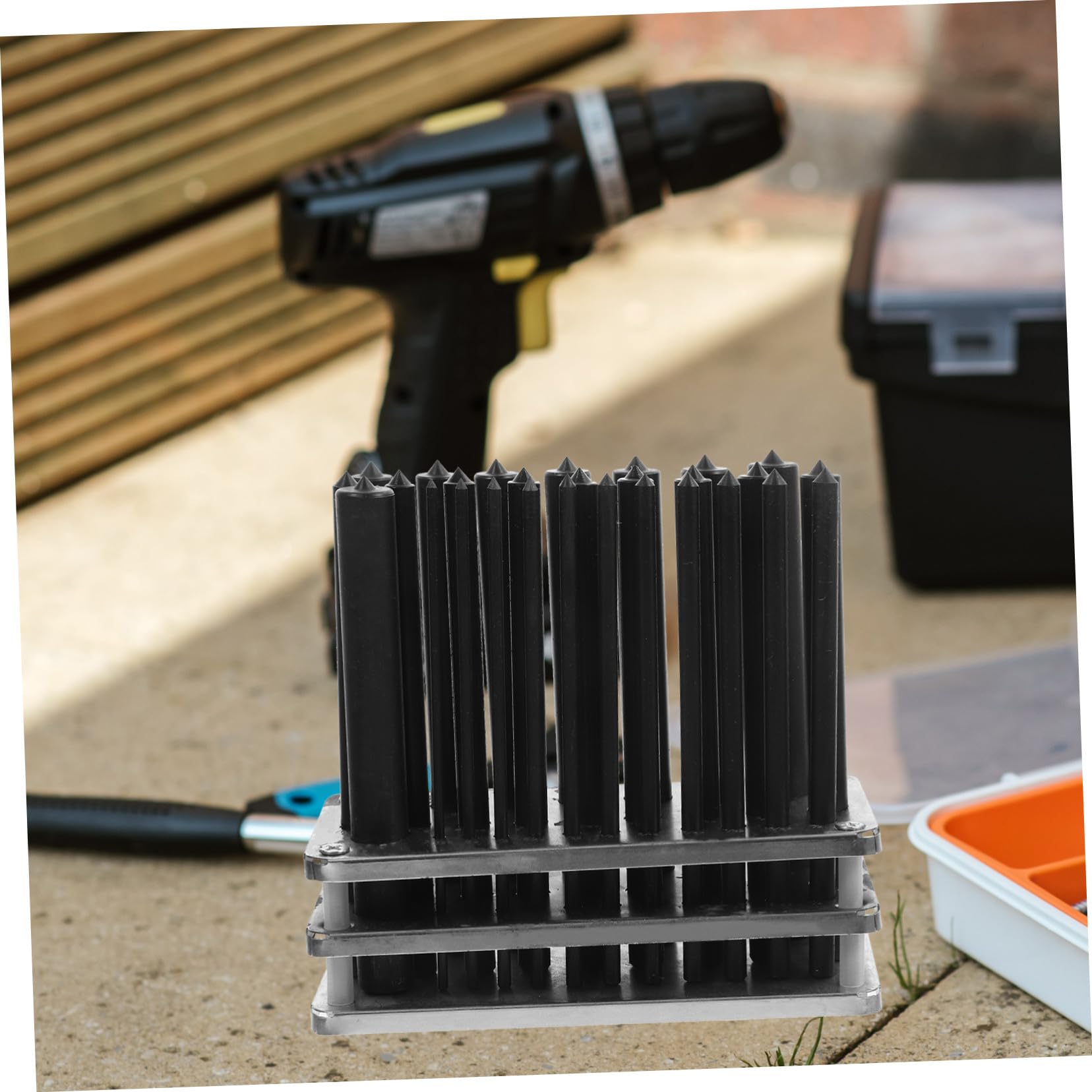 Healifty Punzones Cilíndricos Con Base Antideslizante Para Perforación y Reparación Mecánica Herramienta Bricolaje Resistente Acero Térmico Para Carpintería y Trabajos Diy