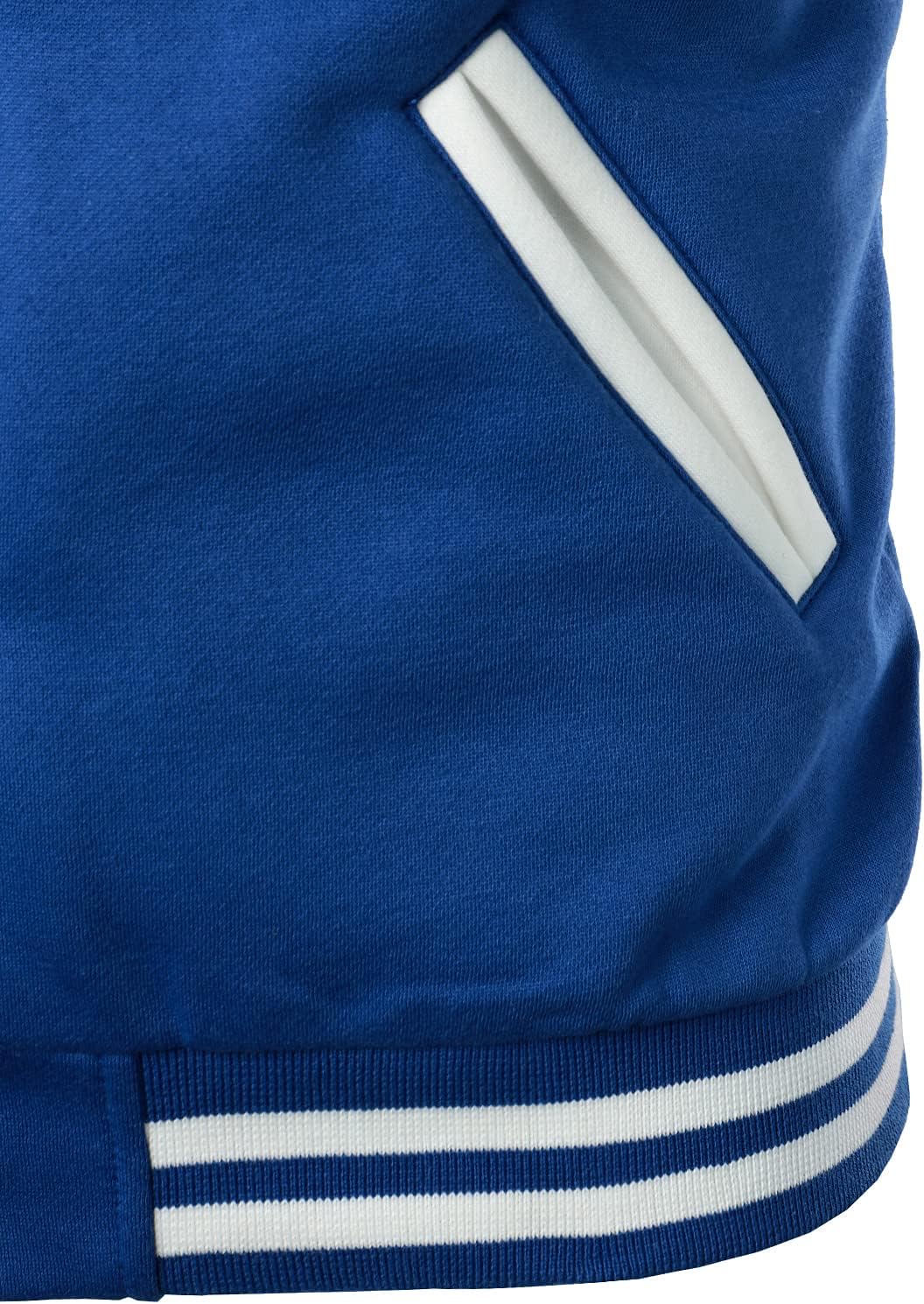 HOOD CREW Man’s Varsity Baseball Jacket Cotton Blend Letterman Jackets - Image 2