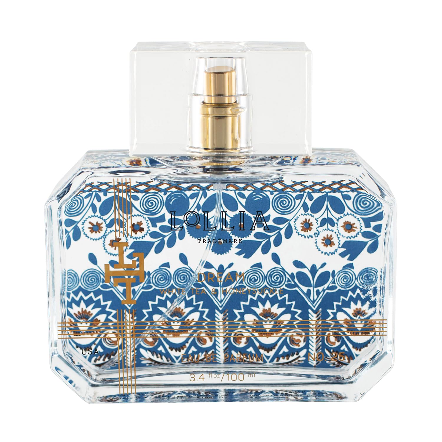 LOLLIA Wish Eau de Parfum, 3.4 fl. oz., Sugar Cane, Vanilla Bean, & Jasmine Scented Beautifully Captivating Perfume, Luxury Long Lasting Women's Fragrance, Self Care Essentials