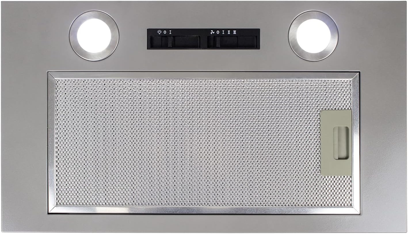 electriQ 52cm Canopy Cooker Hood in Silver