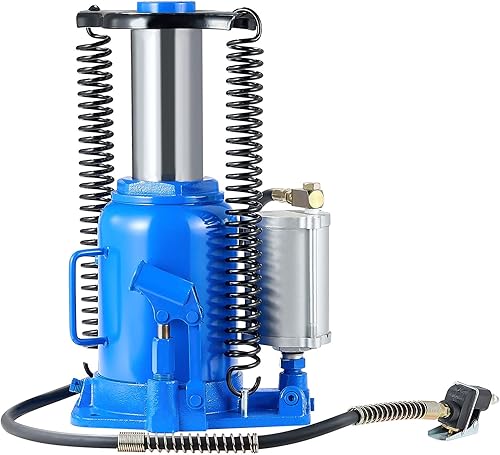 Miniatura 11 de VEVOR Gato de botella hidráulica de aire, 32 toneladas/70500 libras, gato hidráulico para automóvil con bomba manual de mano, elevador neumático