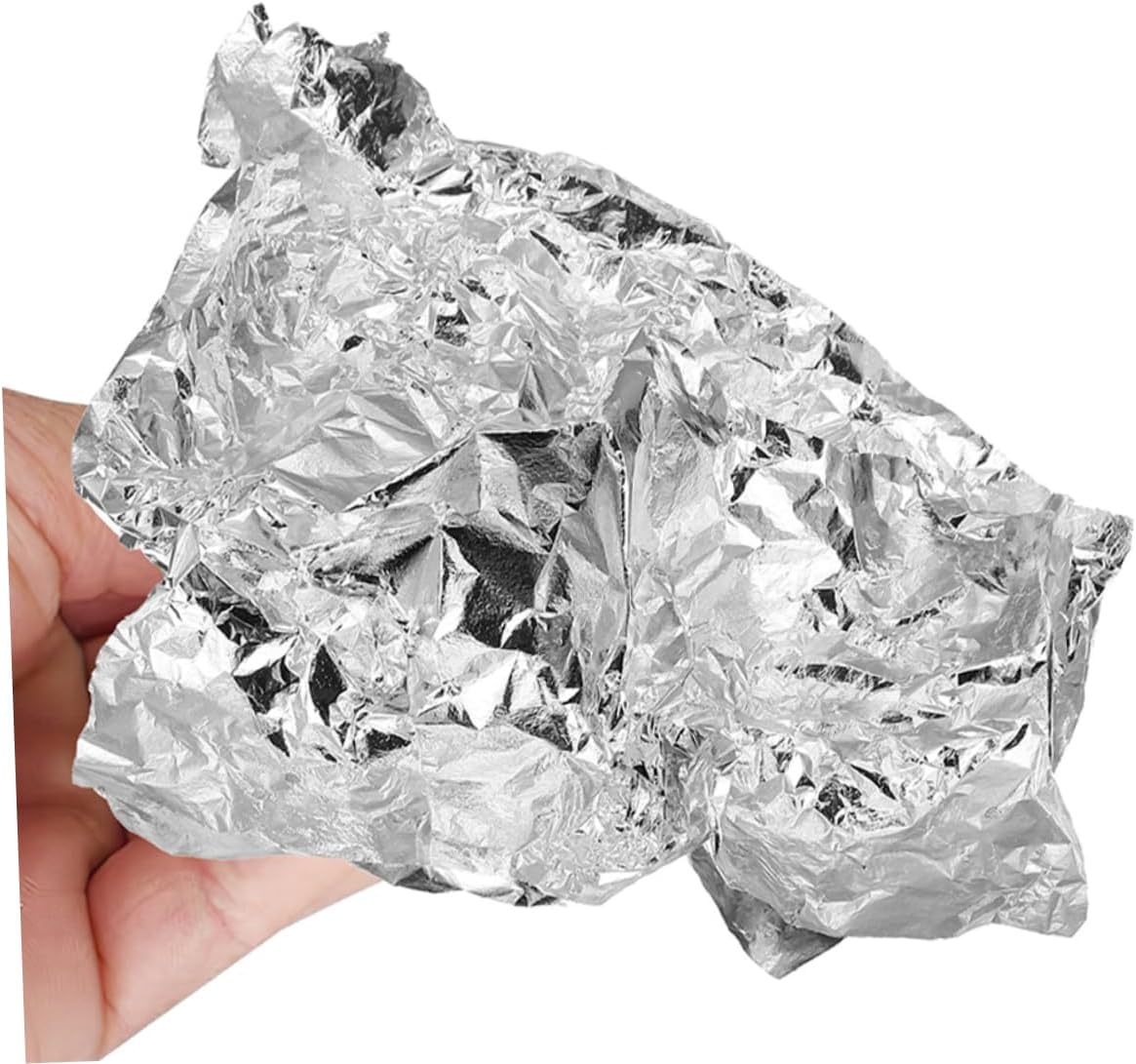 HOMSFOU 150pcs Decorative Silver Foil Sheets for Silver Foil Sheets for Decor Easy to Apply and Versatile Imitation
