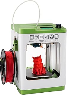 Fully Assembled Mini 3D Printer for Kids and Beginners - Complete Starter Kit with Auto Leveling 3D Printing Machine, 10M PLA Filament, and SD Card - WiFi 3D Home Printer for MAC, Windows, and Linux