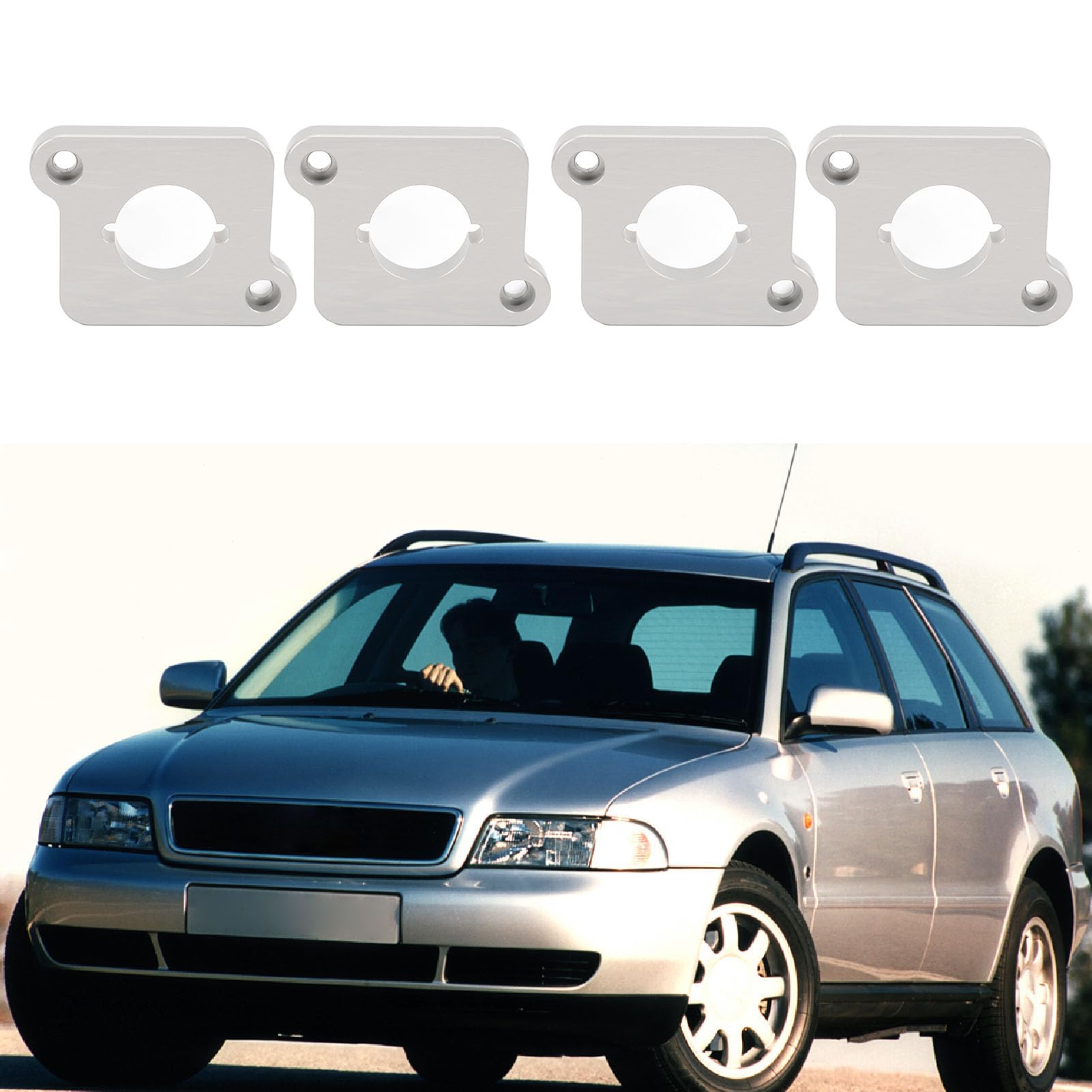 Luocute Billet D'espacement de Plaques D'adaptation de Paquet de Bobine, Billette D'espacement de Plaque D'adaptateur de Performance Améliorée en Métal de Plaque D'adaptateur de Paquet