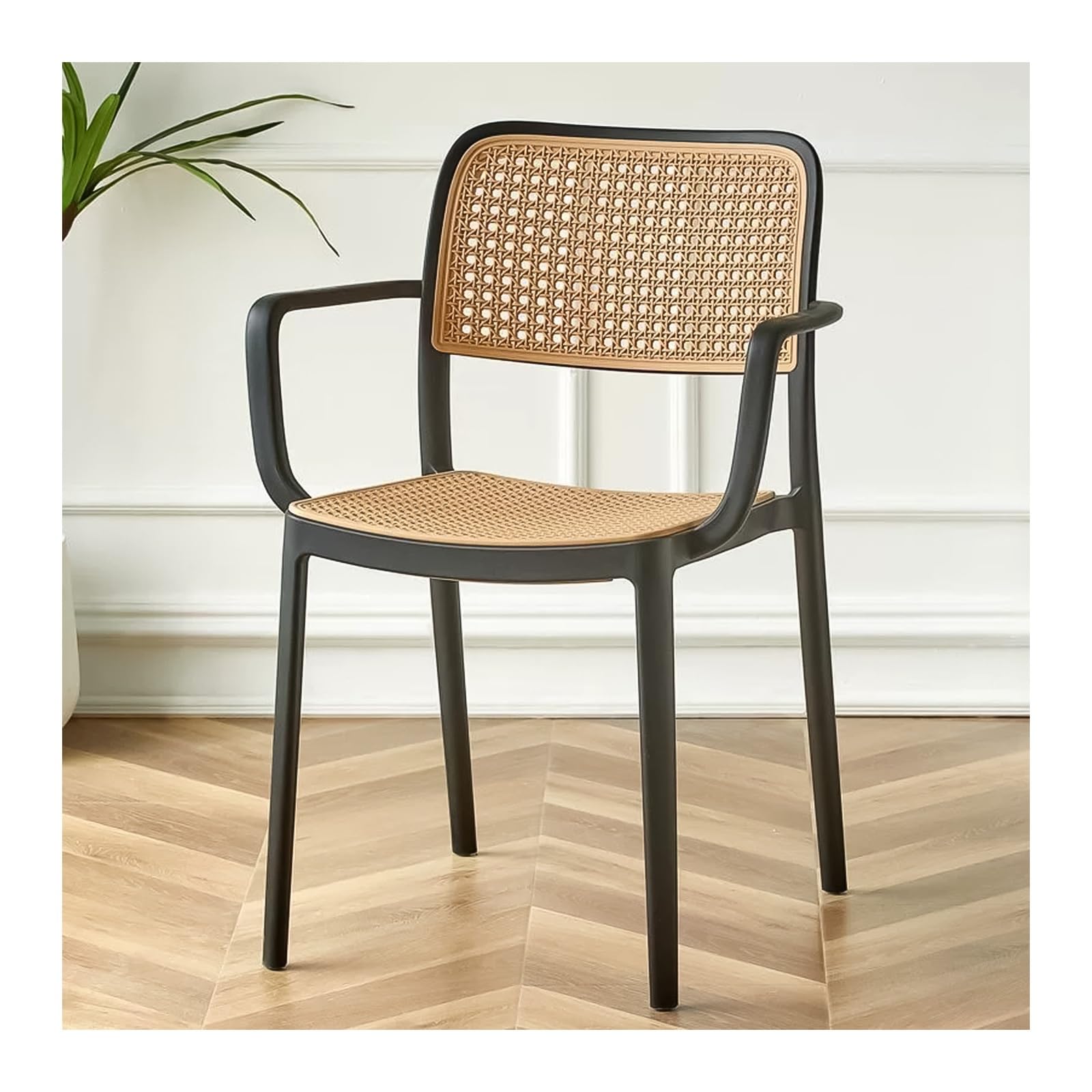 Chaise de salle a manger exterieure legere noire fauteuil de jardin bistrot