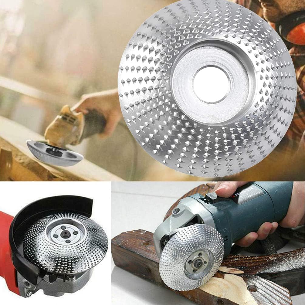 3.3in Angle Grinder Disc Wood Carving Disc Woodworking Grinding Shaping Wheel Dish Tungsten Carbide Grinding Wheels Sanding Tools for Angle Grinders Trimming Cutting Shaping Polishing