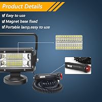 RIGIDON 2x LED Munkalámpa Mágneses Talppal 72W 12V Offroad Terepjáró Traktor 3