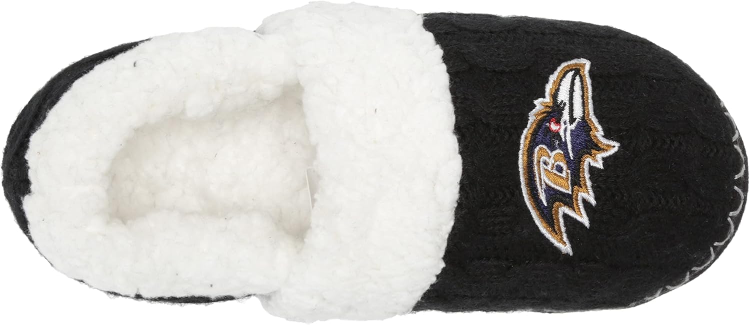 FOCO Womens NFL Team Color Moccasin Slippers - Image 12