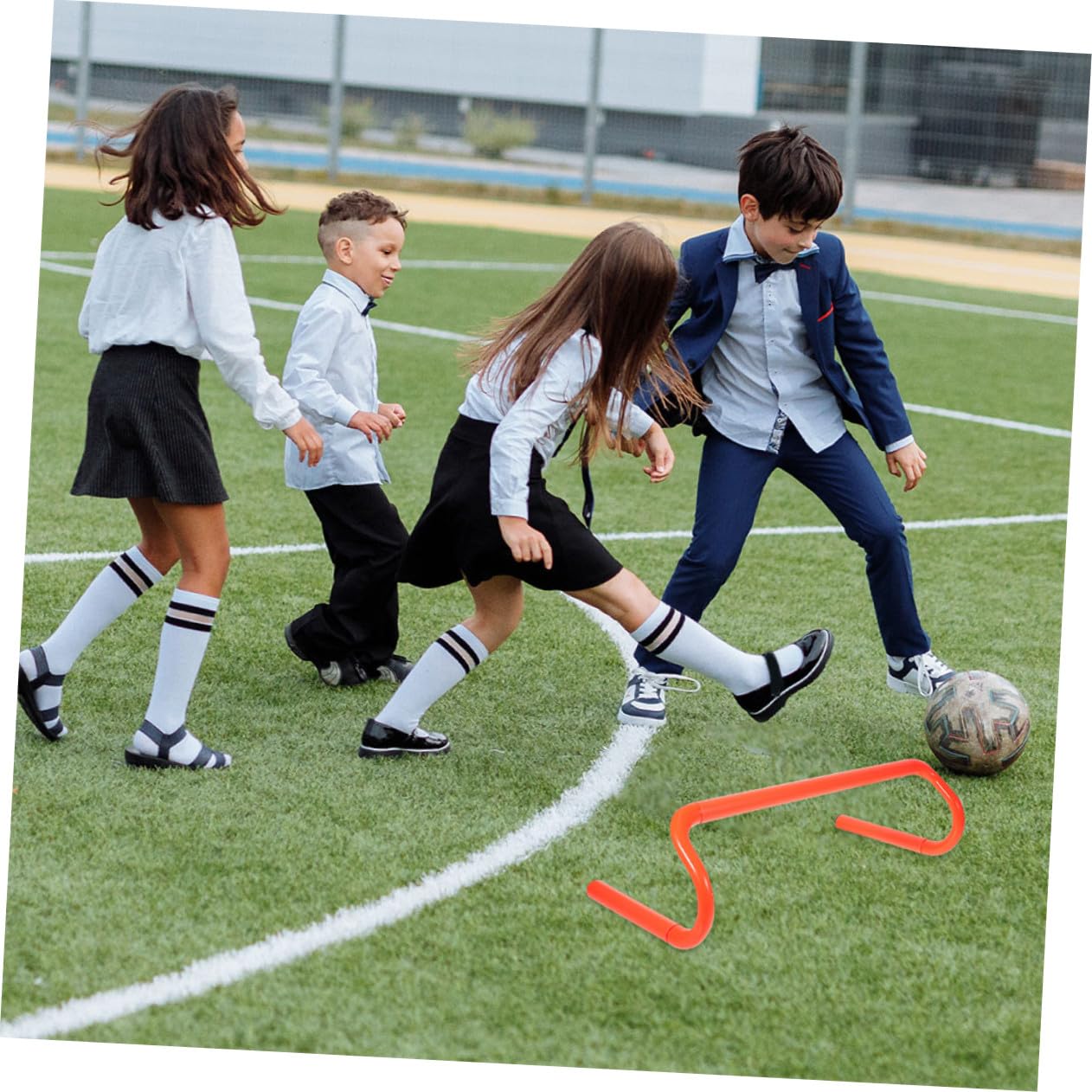 SUPVOX 4pezzi Ostacoli per Ragazzo Ragazza all Aperto per Allenamento velocità Attrezzatura Antiscivolo per Pista e Sport Prescolari