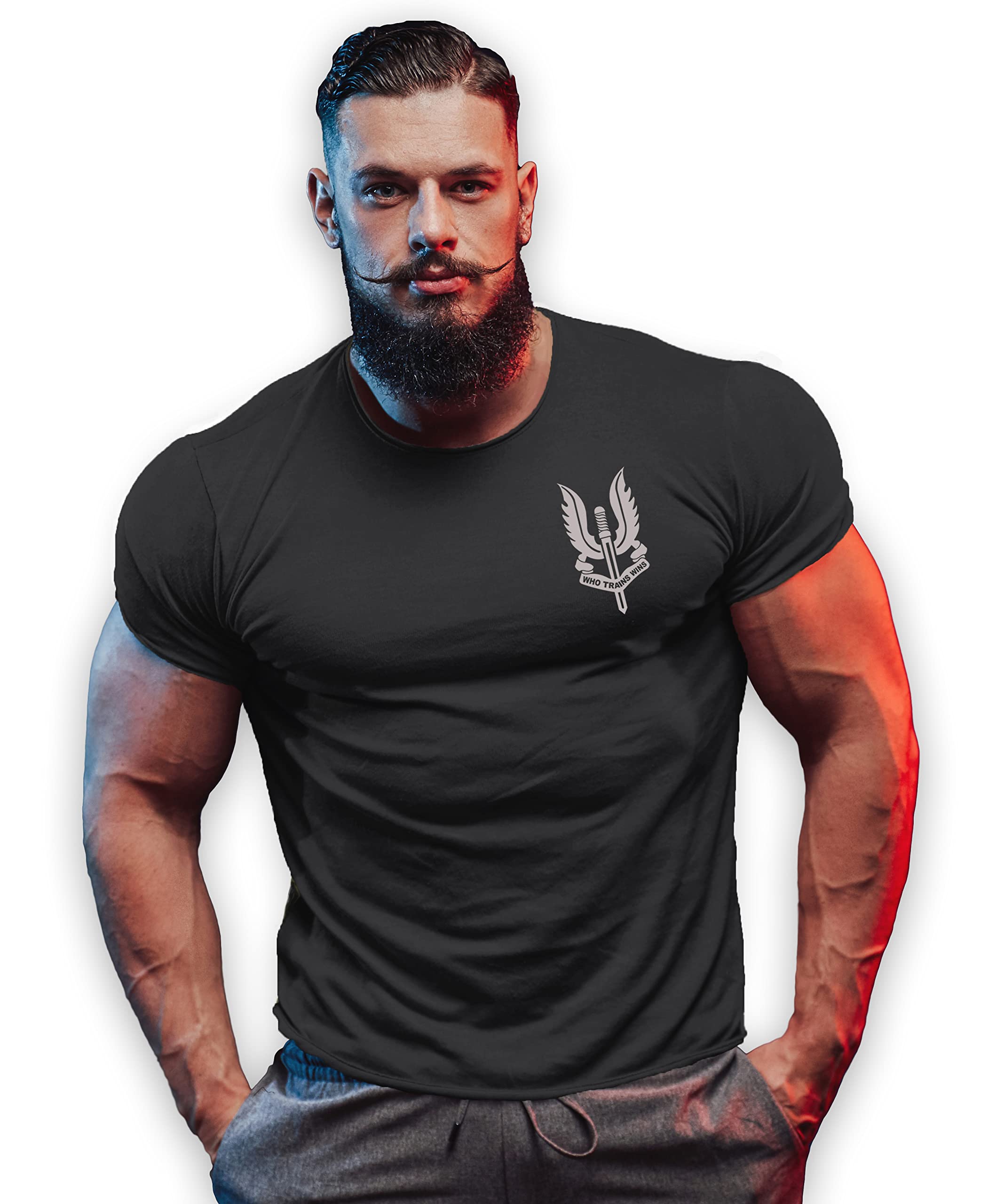 bebak Maglietta da ginnastica da uomo | Abbigliamento da palestra per uomo T-shirt da bodybuilding che si allena vince palestra Wear Training Top