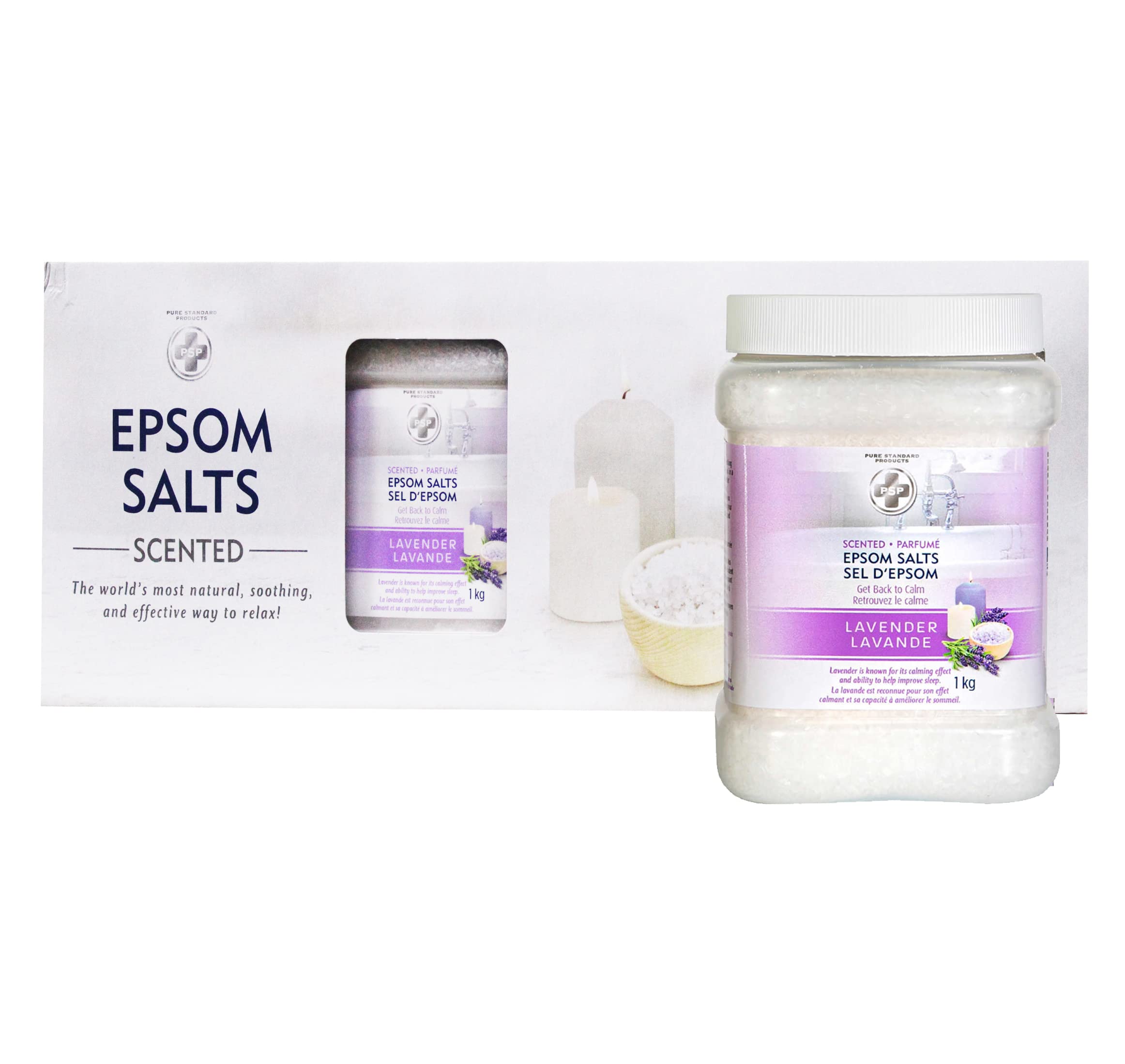 PSP Care Epsom Salts Lavender Scented, 4 x 1 kg