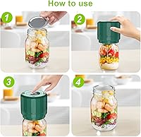 Vista 7 de M11 Electric Mason Jar Vacuum Sealer Kit - Vacuum Sealer for Wide & Regular Mouth Canning Jars