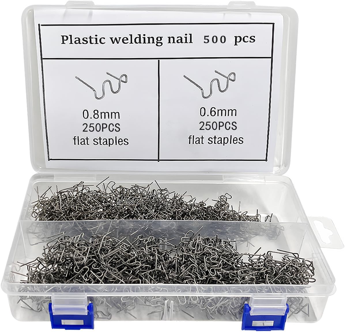 500 electrodos para soldadura en grapas de metal inoxidable